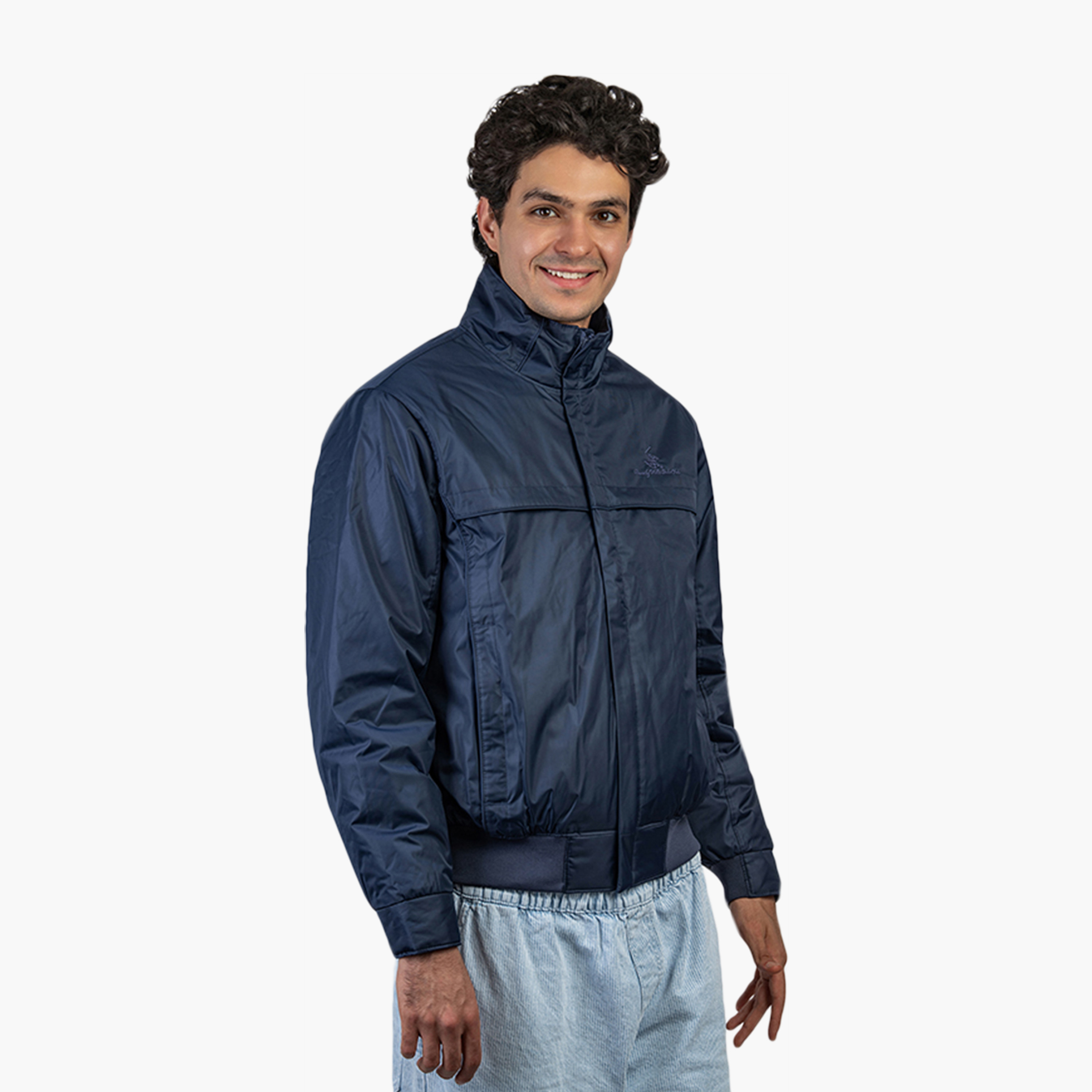 Beverly Hills Polo Club Plain High Neck Long Sleeves Men's Bomber Jacket-men-clothing-jacketsandblazers-jackets-image-3