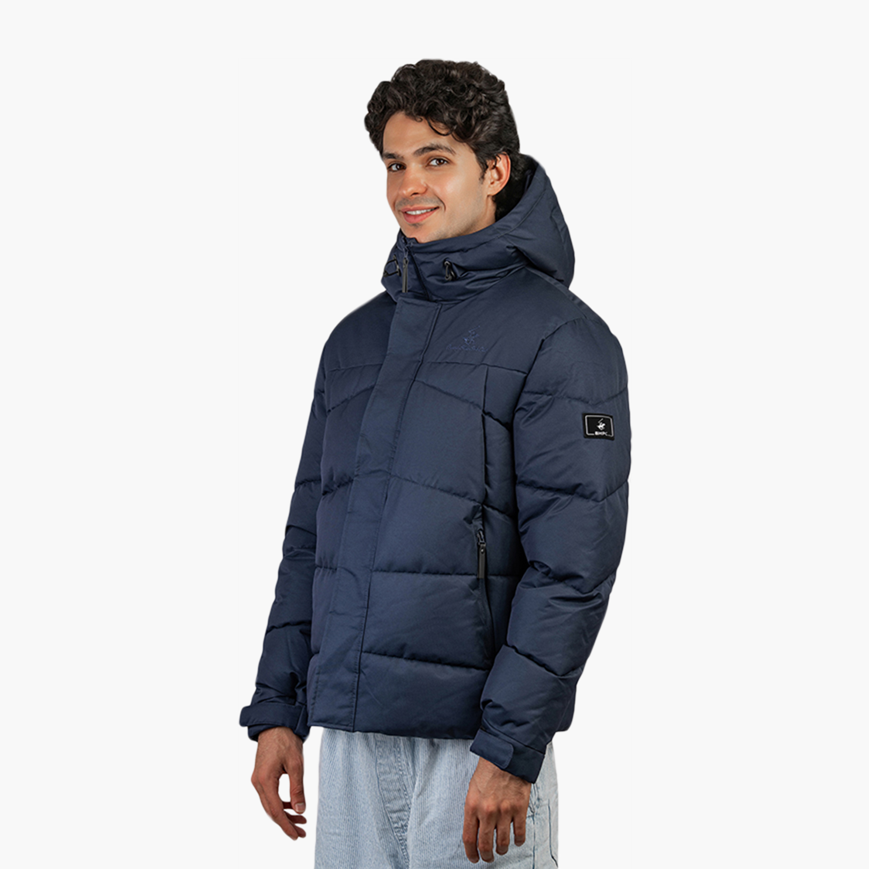 Beverly Hills Polo Club Plain Hooded Neck Long Sleeves Men's Puffer Jacket-men-clothing-jacketsandblazers-jackets-image-2