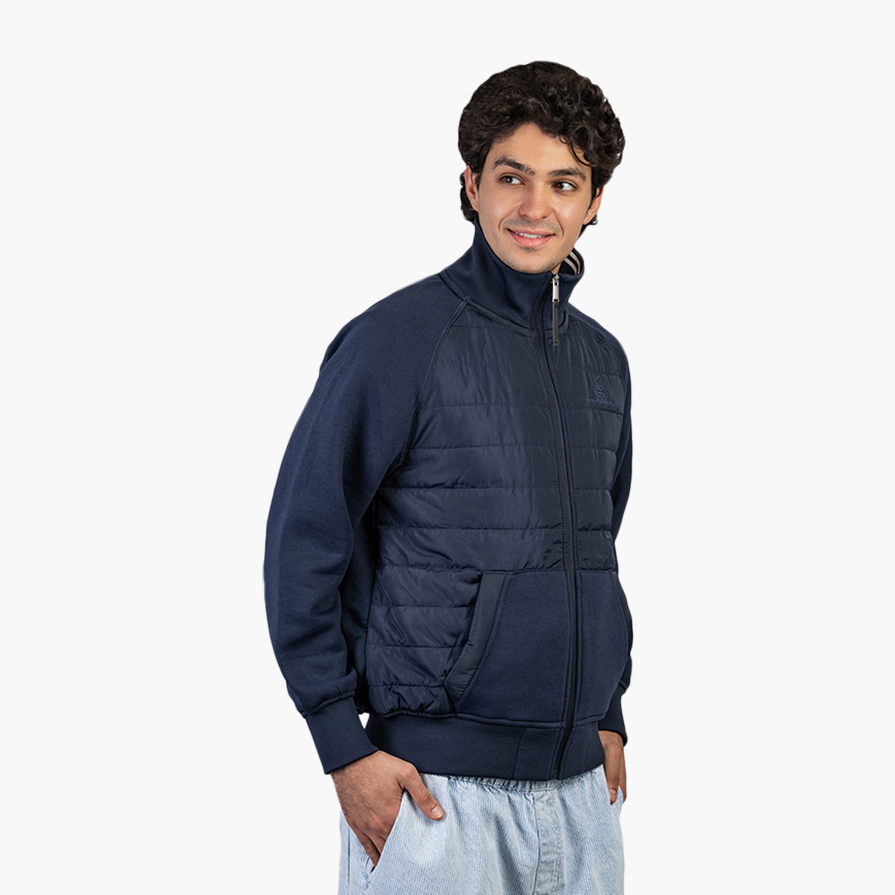 جاكيت بافر رجالي سادة برقبة عالية وأكمام طويلة بيفرلي هيلز بولو كلوب-men-clothing-jacketsandblazers-jackets-image-3