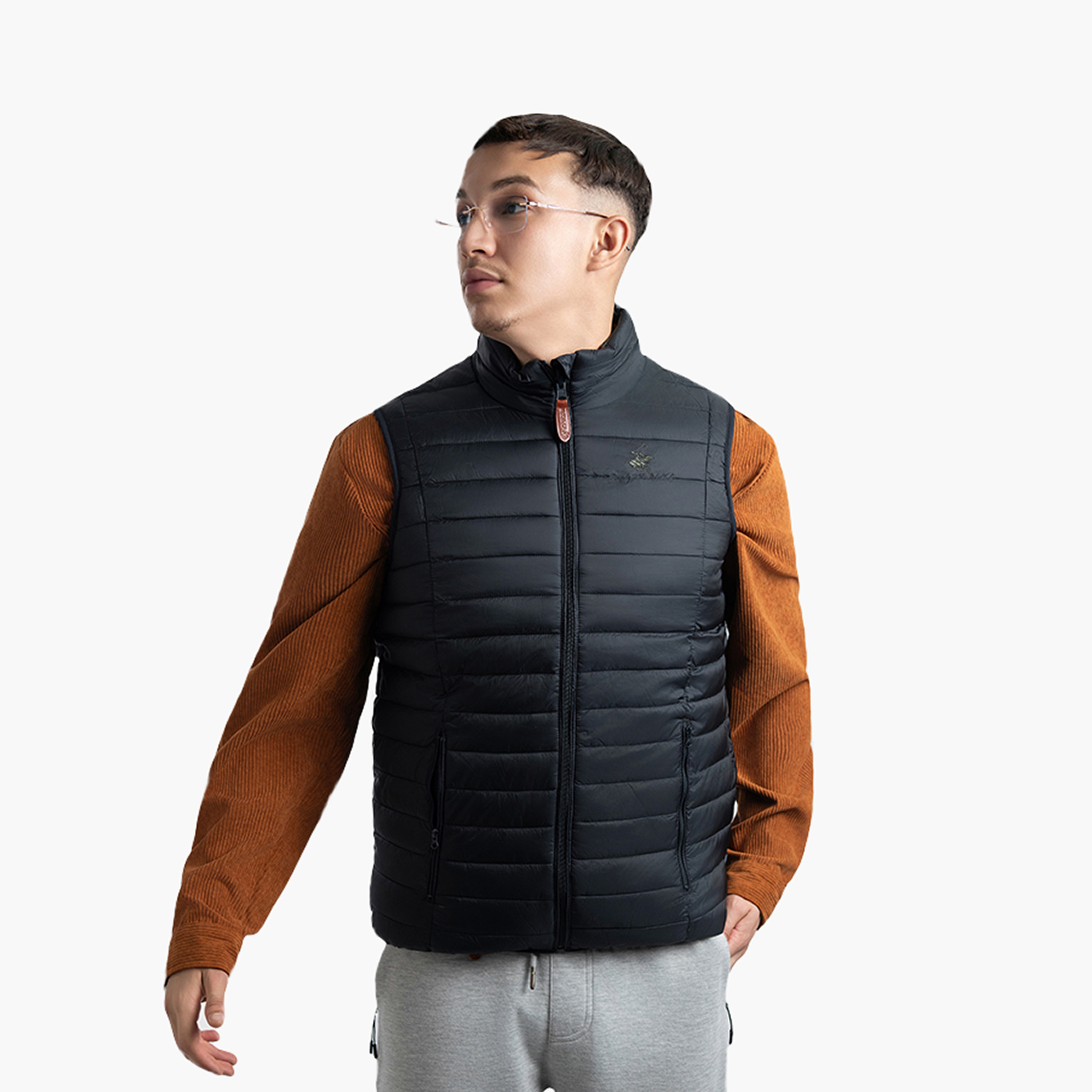 Beverly Hills Polo Club Men's Textured High Neck Quilted Vest-men-clothing-jacketsandblazers-jackets-image-5