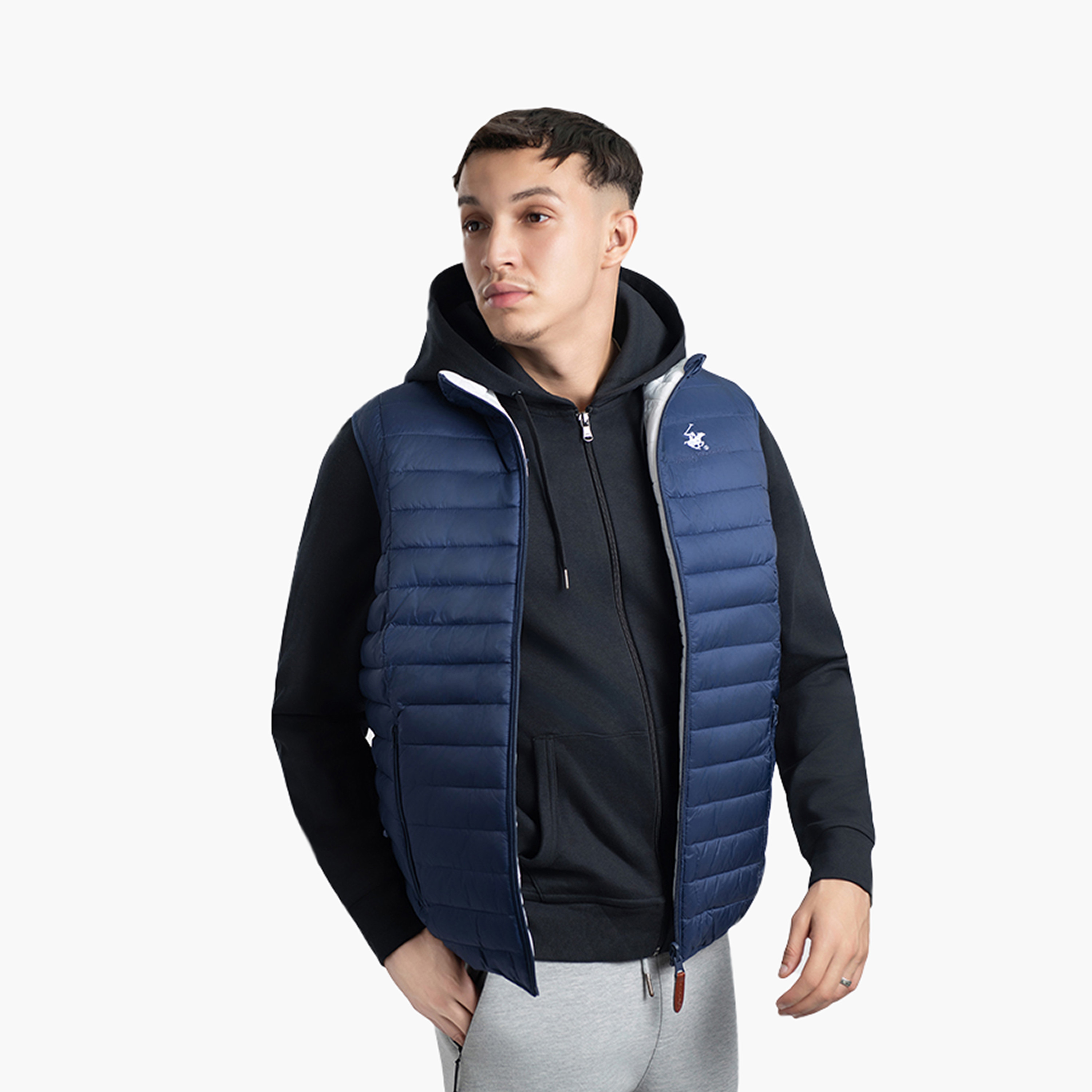 Beverly Hills Polo Club Men's Textured High Neck Quilted Vest-men-clothing-jacketsandblazers-jackets-image-10