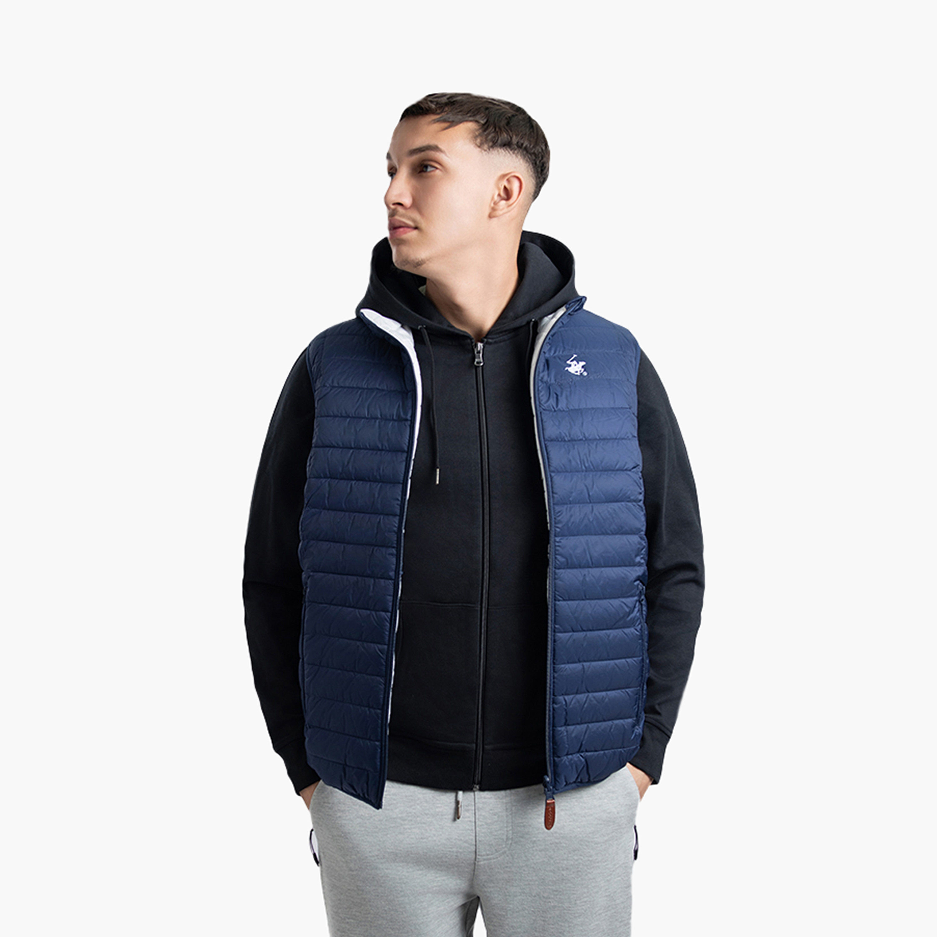 Beverly Hills Polo Club Men's Textured High Neck Quilted Vest-men-clothing-jacketsandblazers-jackets-image-11