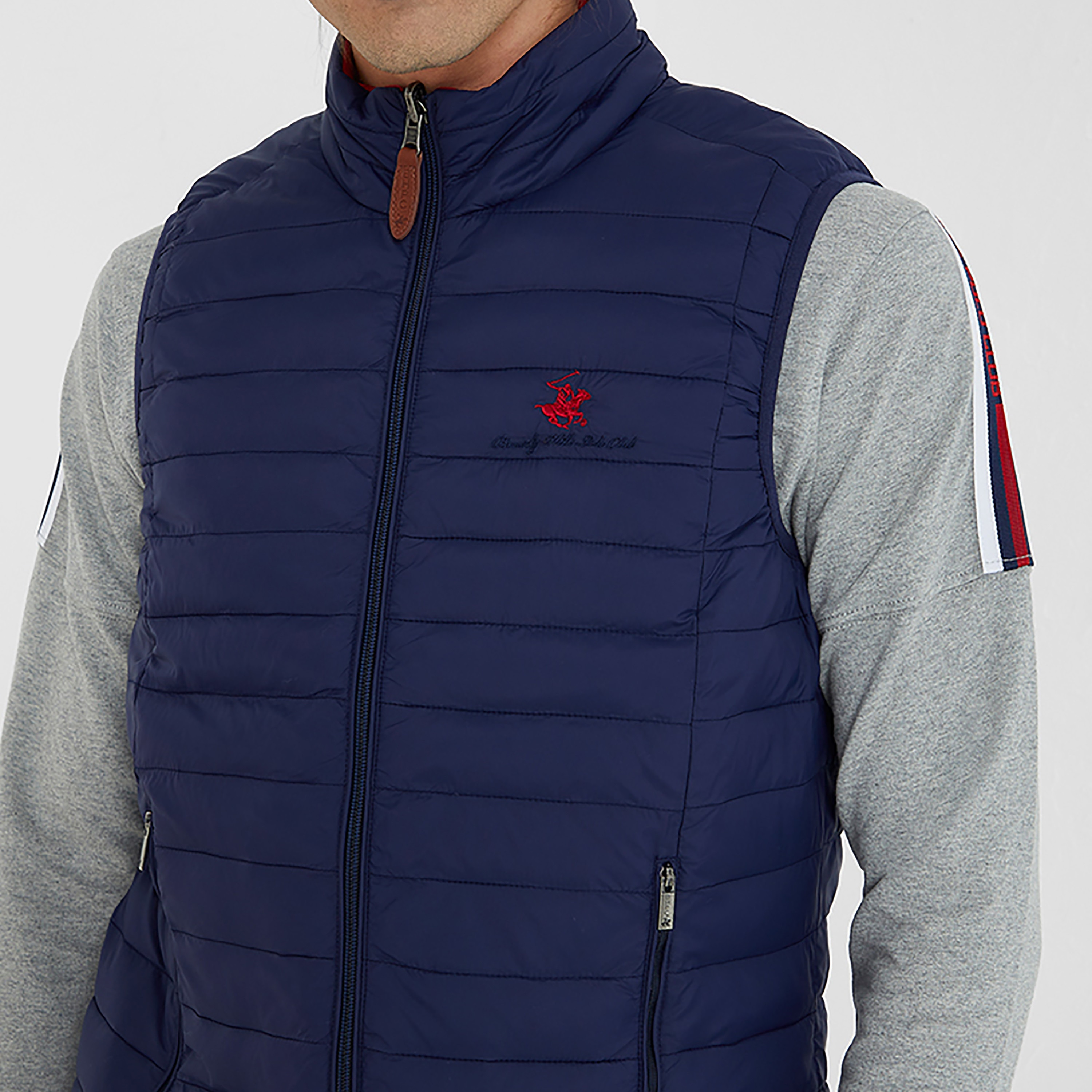Beverly Hills Polo Club Men's Textured High Neck Quilted Vest-men-clothing-jacketsandblazers-jackets-image-3