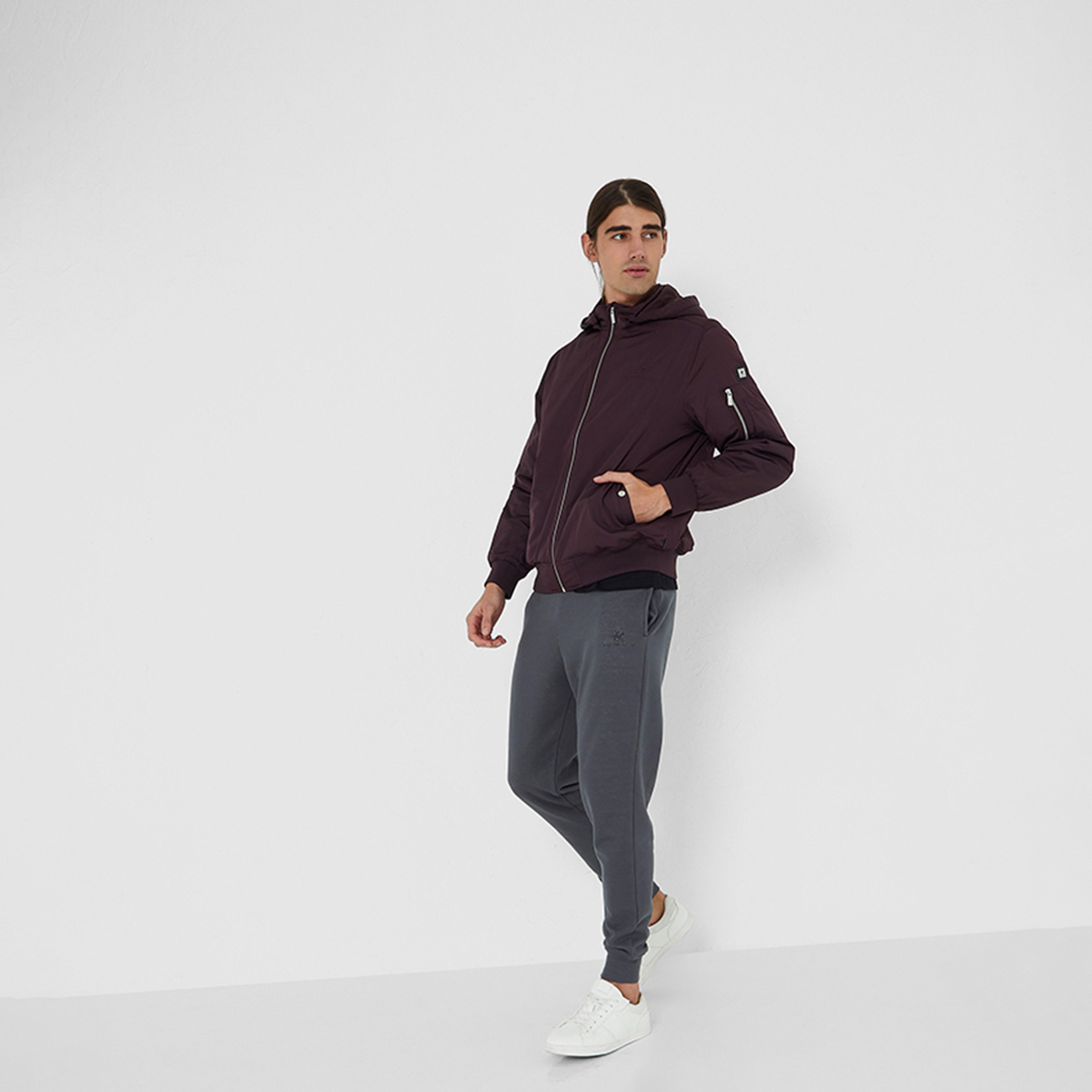 Beverly Hills Polo Club Men's Solid Bomber Jacket-men-clothing-jacketsandblazers-jackets-image-2