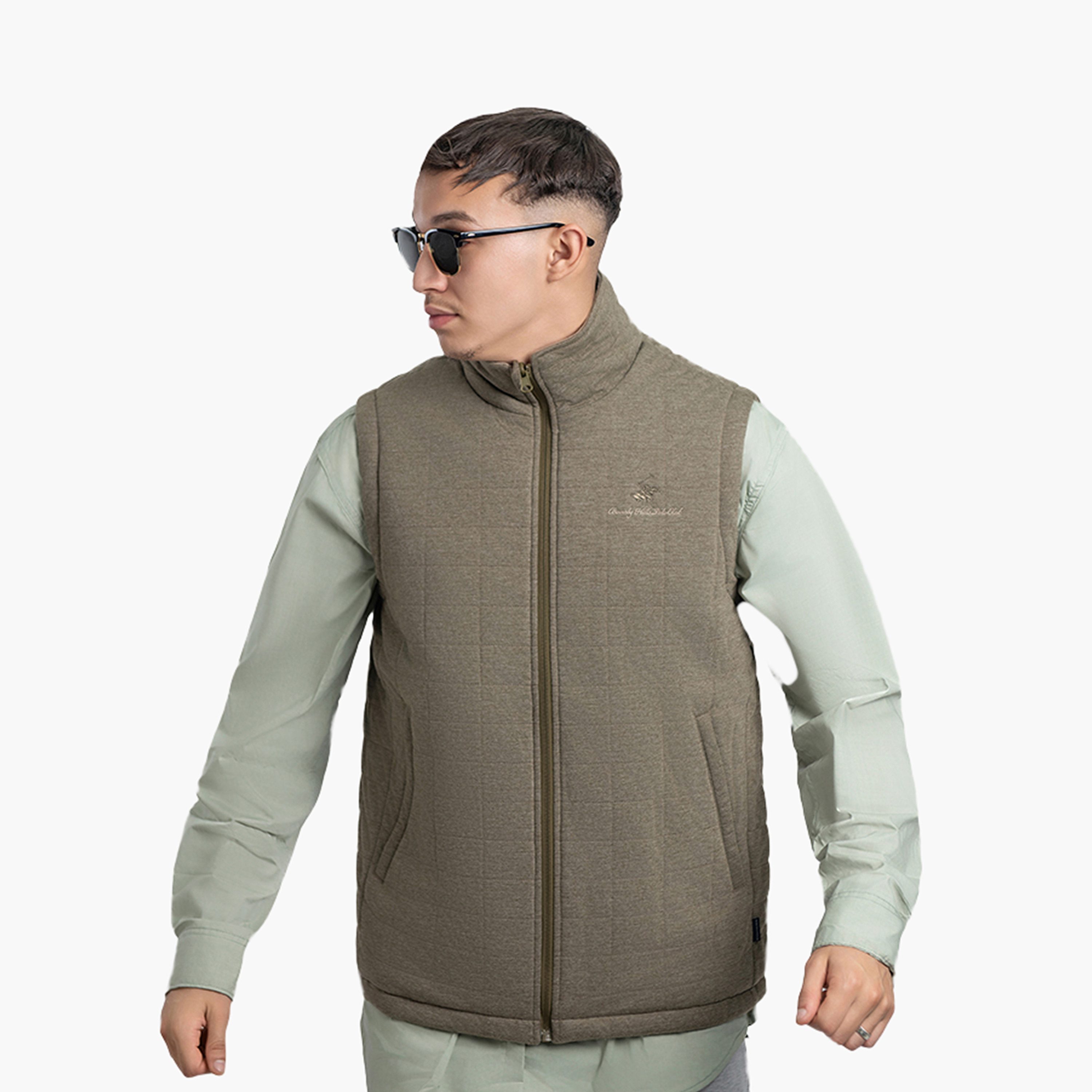 Beverly Hills Polo Club Plain High Neck Sleeveless Men's Jacket-men-clothing-jacketsandblazers-jackets-image-5