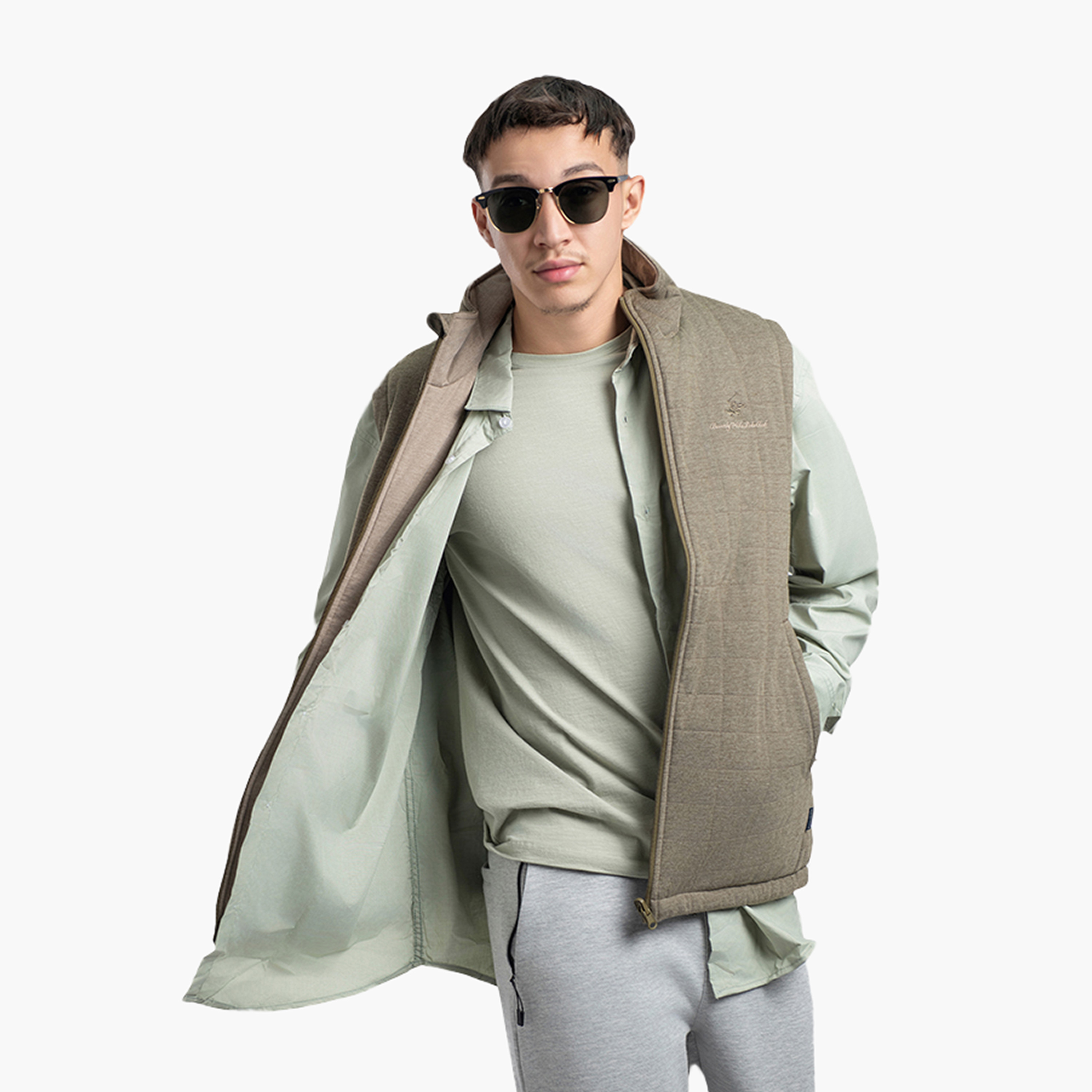Beverly Hills Polo Club Plain High Neck Sleeveless Men's Jacket-men-clothing-jacketsandblazers-jackets-image-7