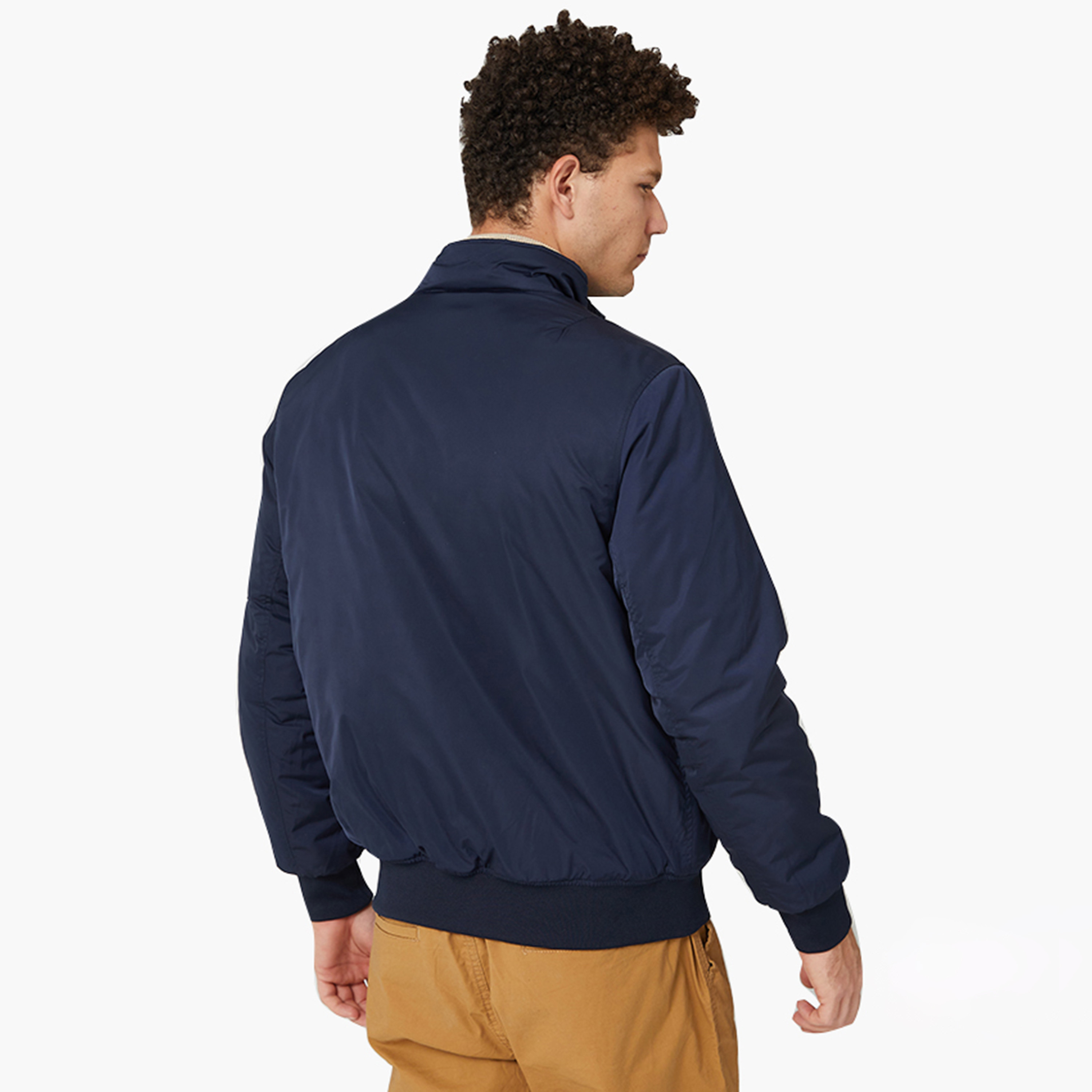 جاكيت بومبر رجالي سادة بأكمام طويلة وياقة عالية من بيفرلي هيلز بولو كلوب-men-clothing-jacketsandblazers-jackets-image-4