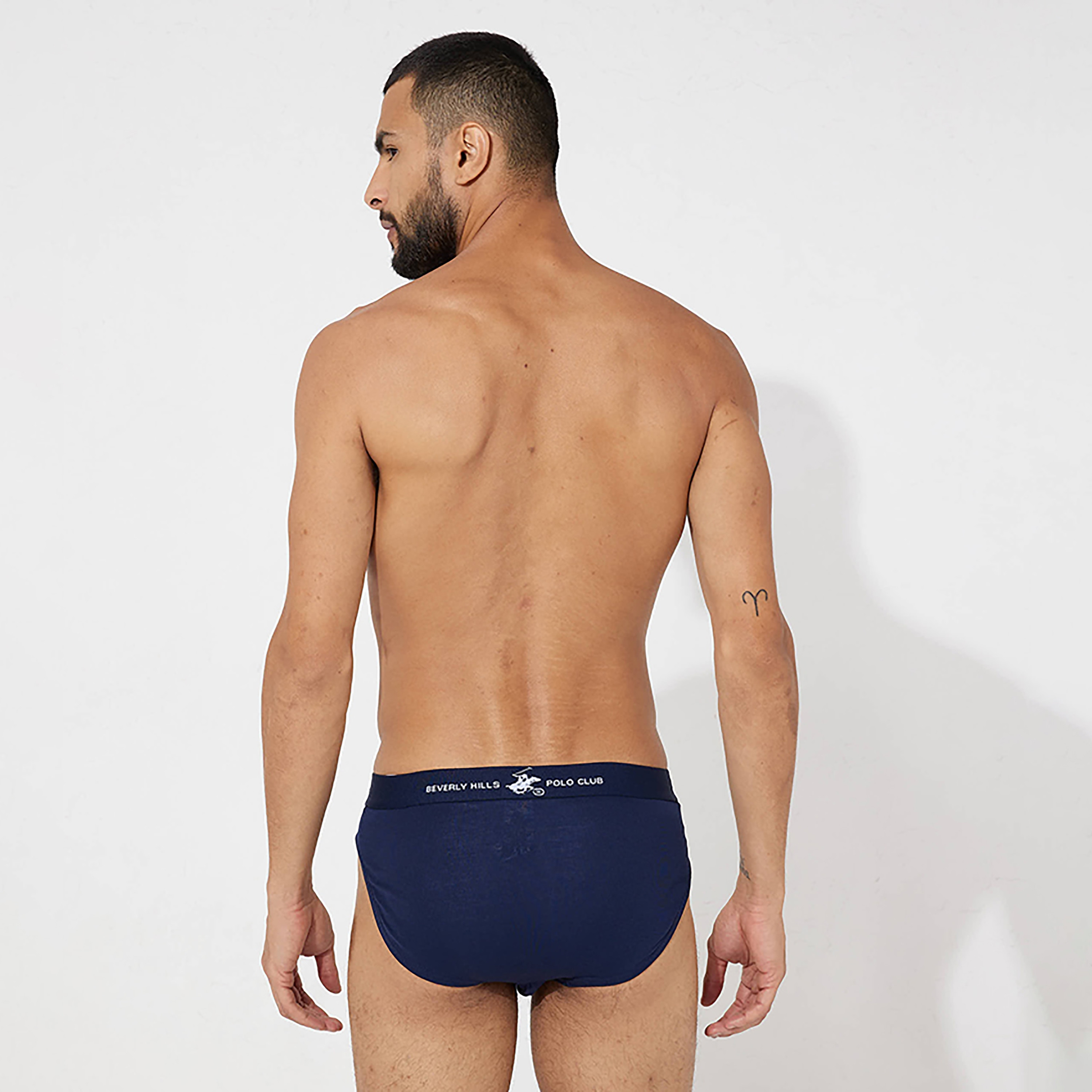مجموعة من 3 بريفز للرجال بحزام خصر مطبوع عليه العلامة التجارية من بيفرلي هيلز بولو كلوب-men-clothing-innerwear-underwear-image-8