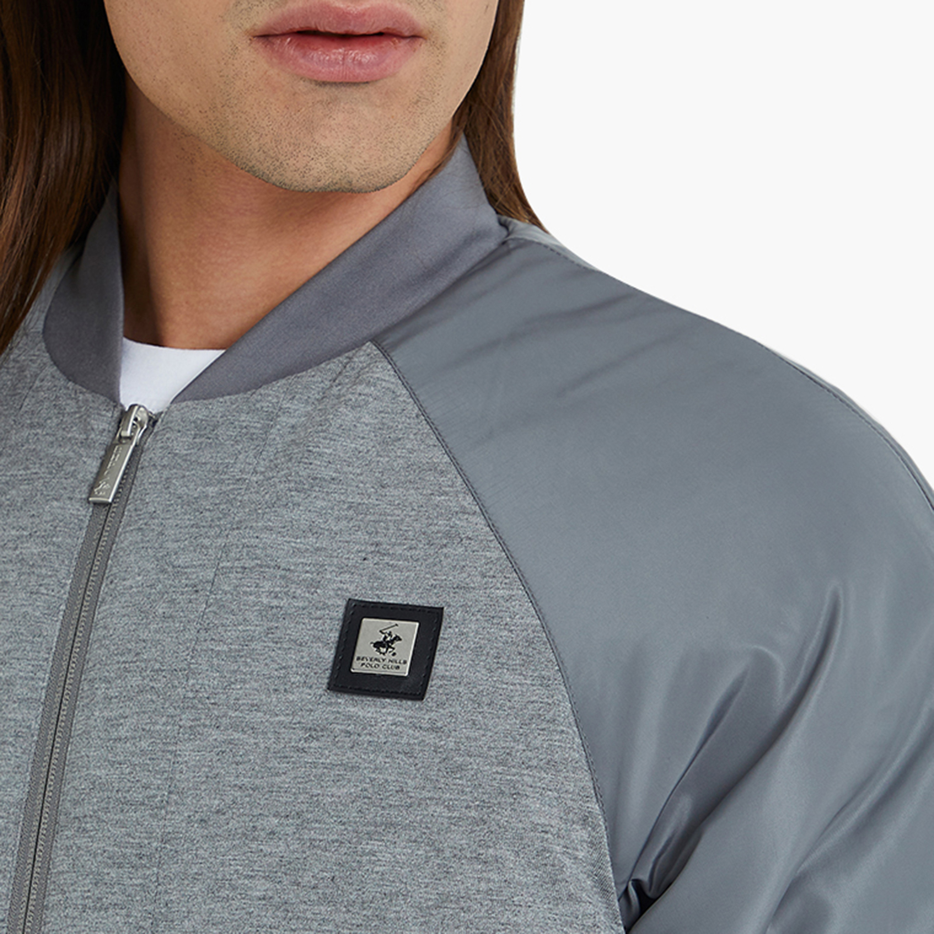 جاكيت بومبر رجالي بياقة قائمة وأكمام راجلان بألوان متعددة من بيفرلي هيلز بولو كلوب-men-clothing-jacketsandblazers-jackets-image-7