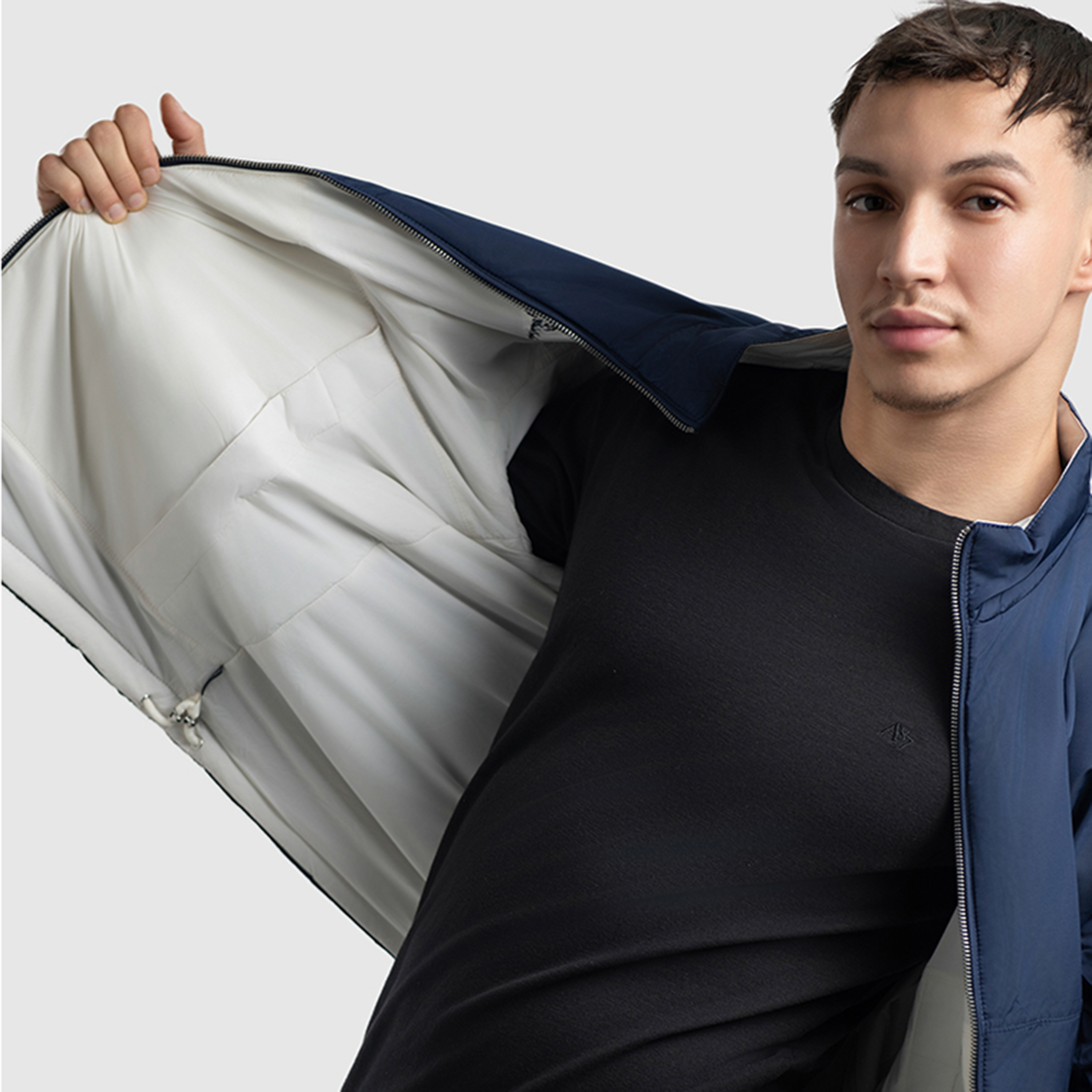 Beverly Hills Polo Club Plain High Neck Long Sleeves Men's Bomber Jacket-men-clothing-jacketsandblazers-jackets-image-5