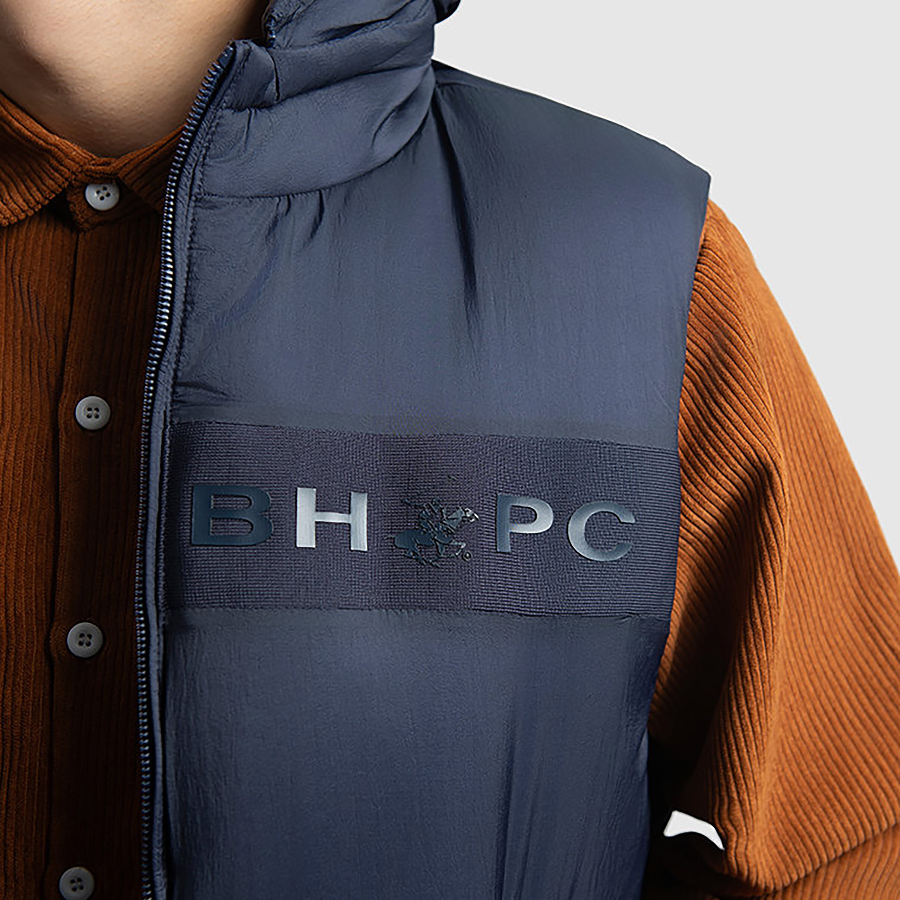 Beverly Hills Polo Club Plain Hooded Sleeveless Men's Puffer Vest-men-clothing-jacketsandblazers-jackets-image-4