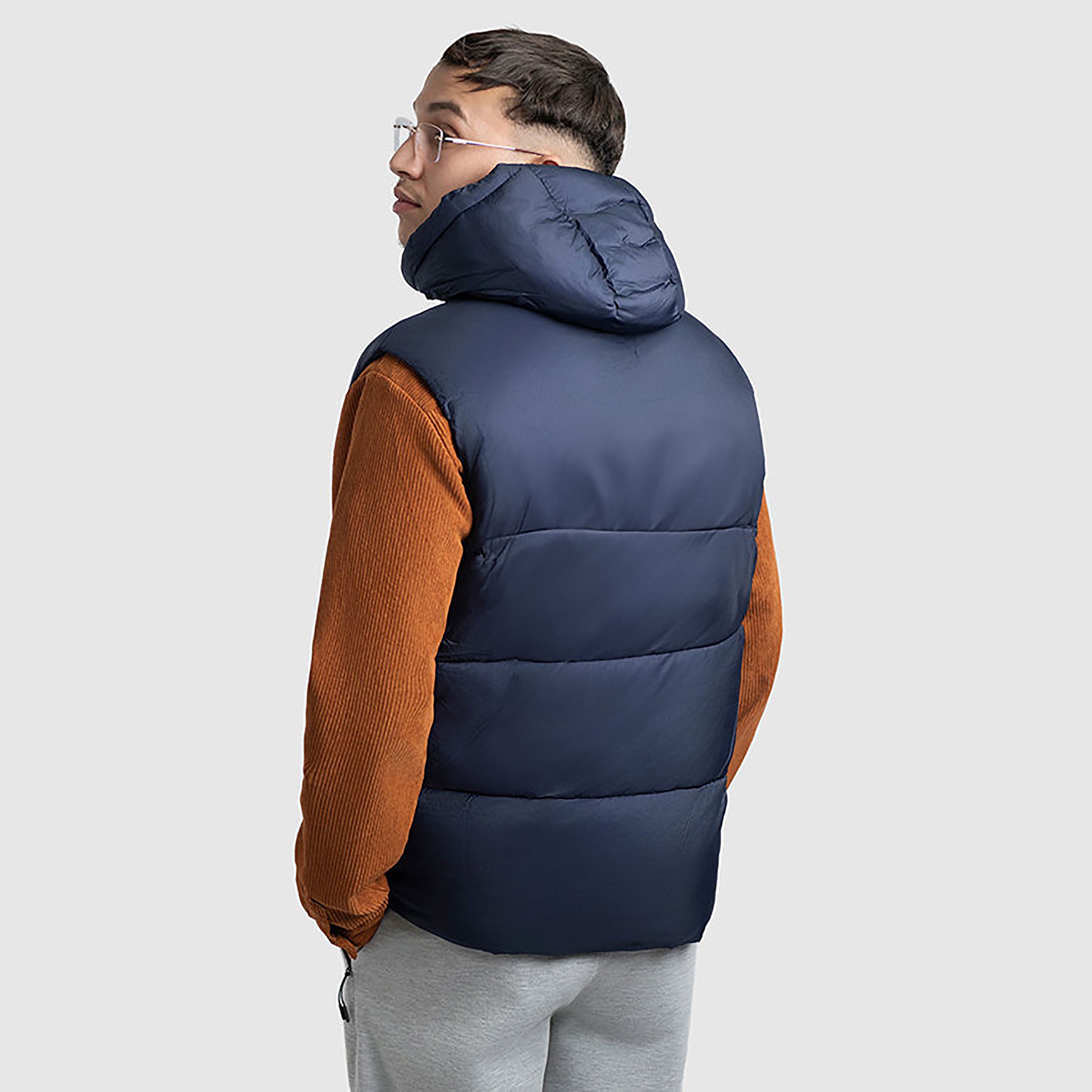Beverly Hills Polo Club Plain Hooded Sleeveless Men's Puffer Vest-men-clothing-jacketsandblazers-jackets-image-5