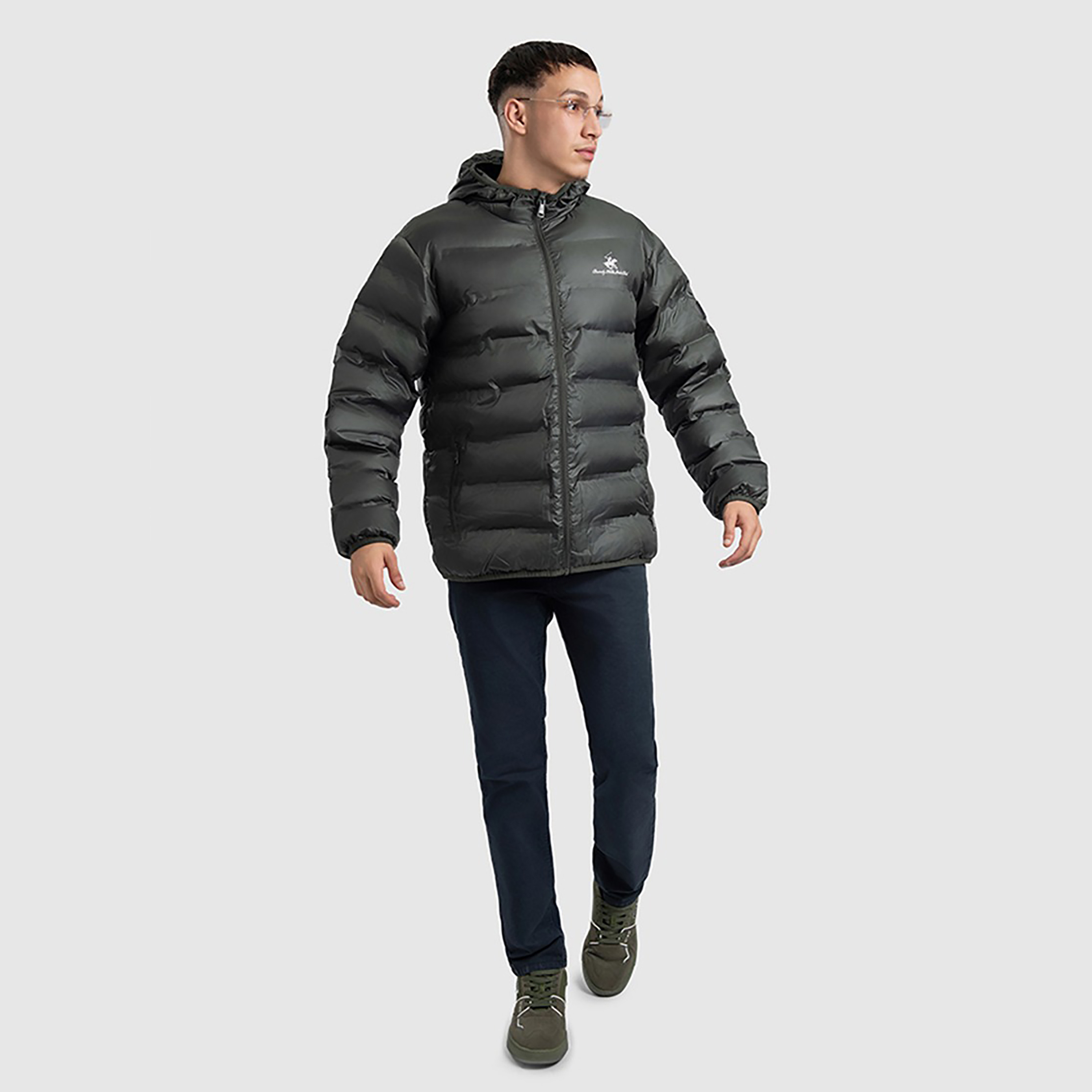 Beverly Hills Polo Club Plain High Neck Long Sleeves Men's Puffer Jacket-men-clothing-jacketsandblazers-jackets-image-2
