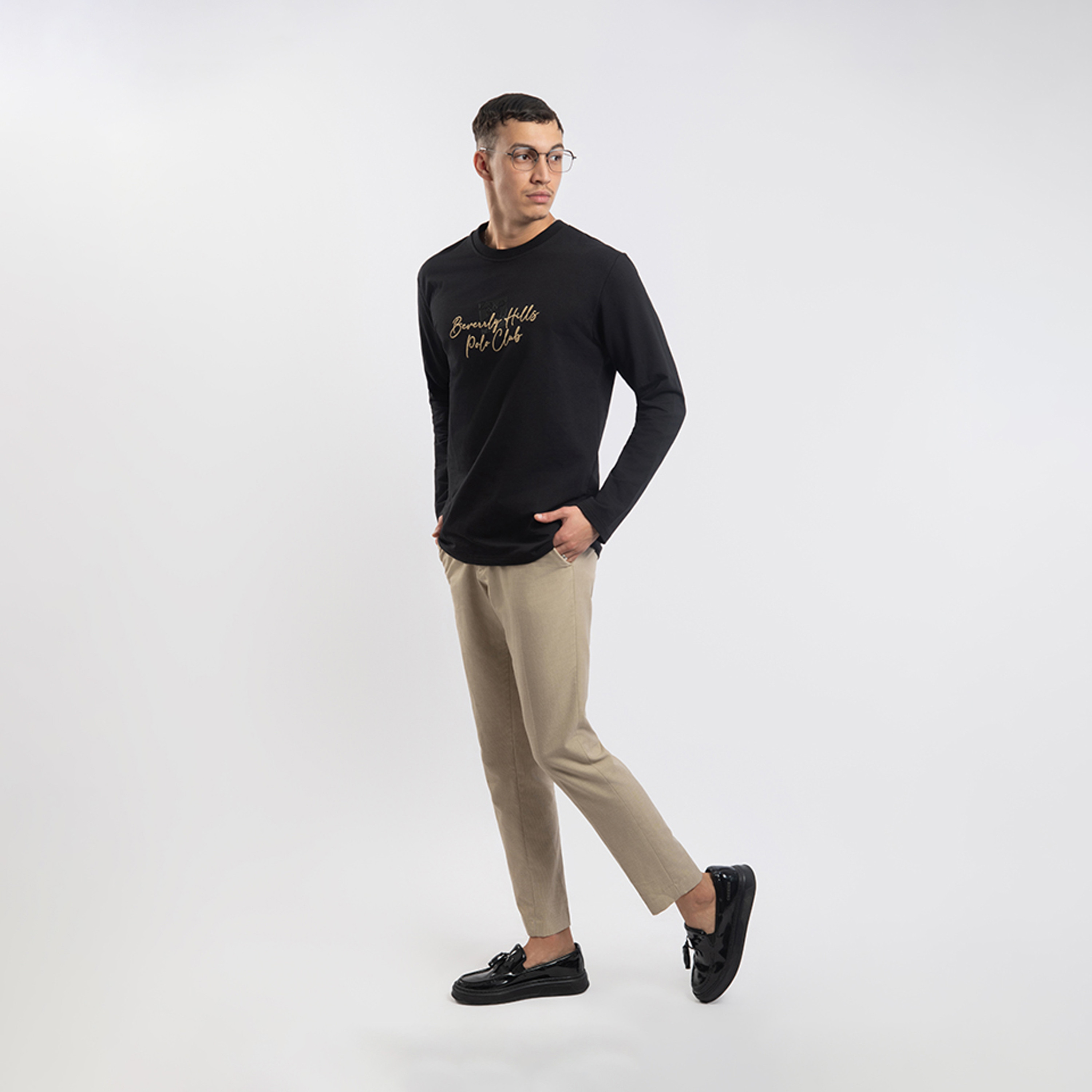 بيفرلي هيلز كلوب-  تي شيرت رجالي بأكمام طويلة وياقة دائرية وطبعة جرافيكية-men-clothing-tshirtsandpolos-tshirts-image-2