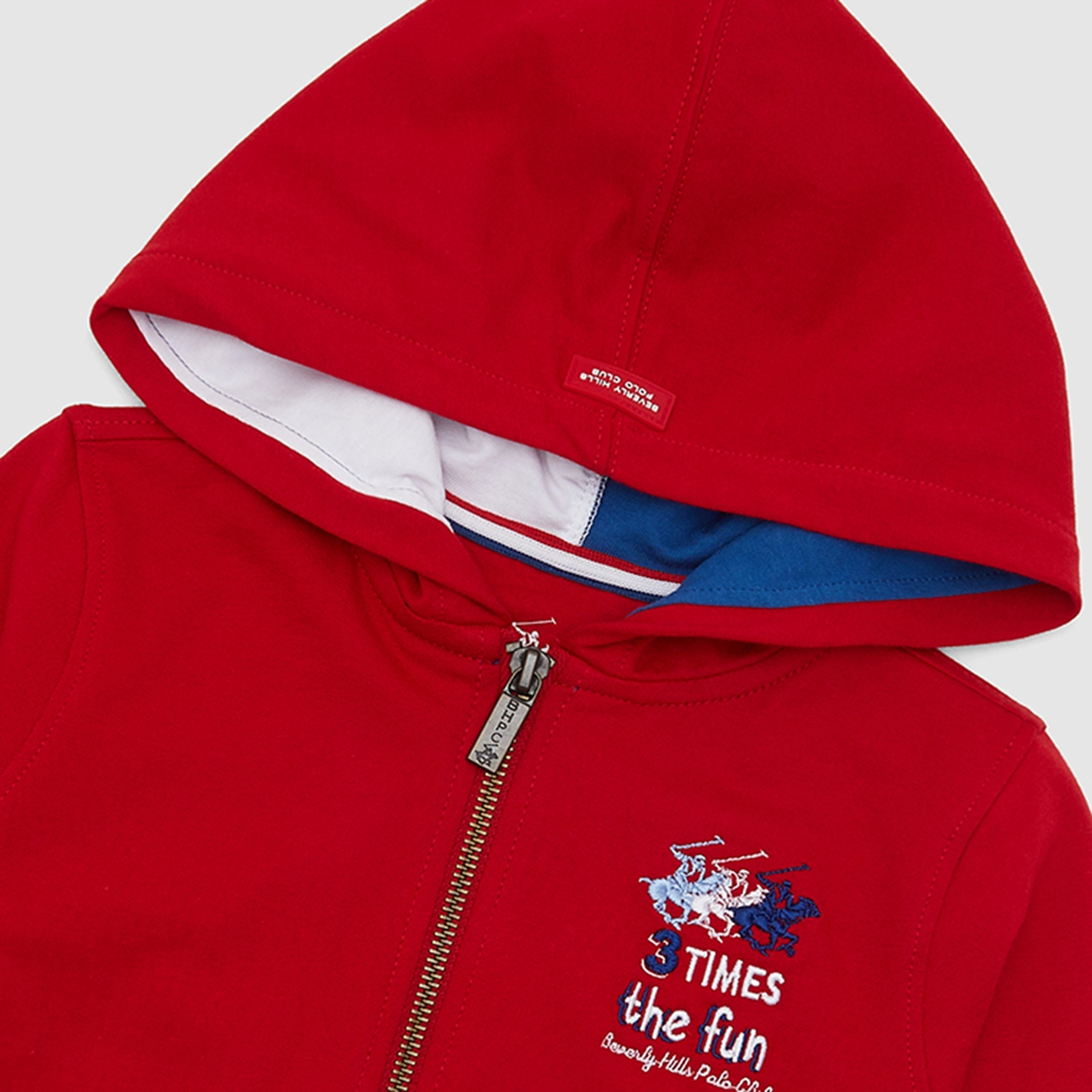 Beverly Hills Polo Club Logo Detailed Three Times The Fun Hooded Jacket-boys-clothing-winterwear-sweatshirts-image-6
