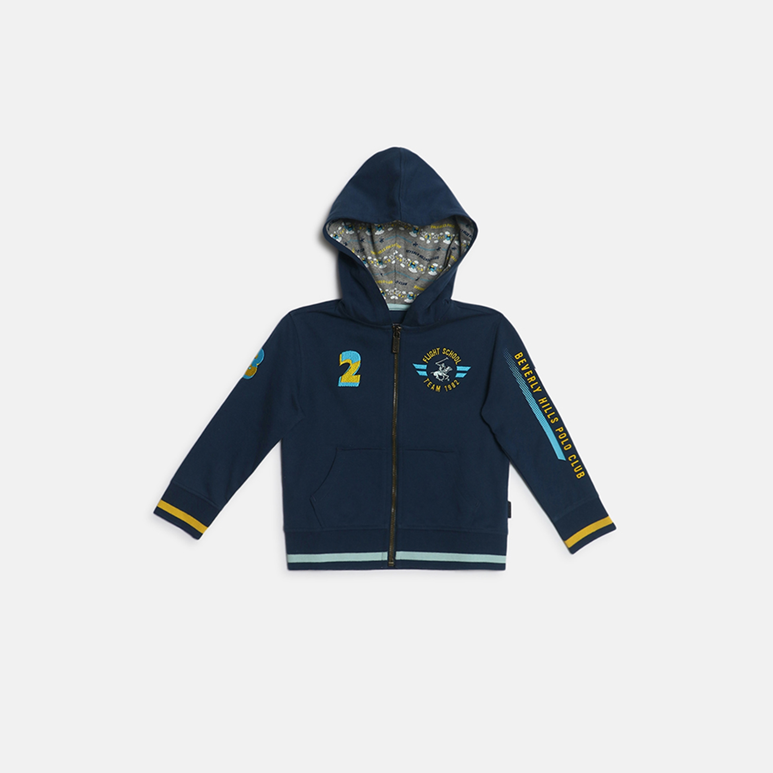 سويت شيرت هودي بسحاب من بيفرلي هيلز بولو كلوب-boys-clothing-winterwear-sweatshirts-image-1