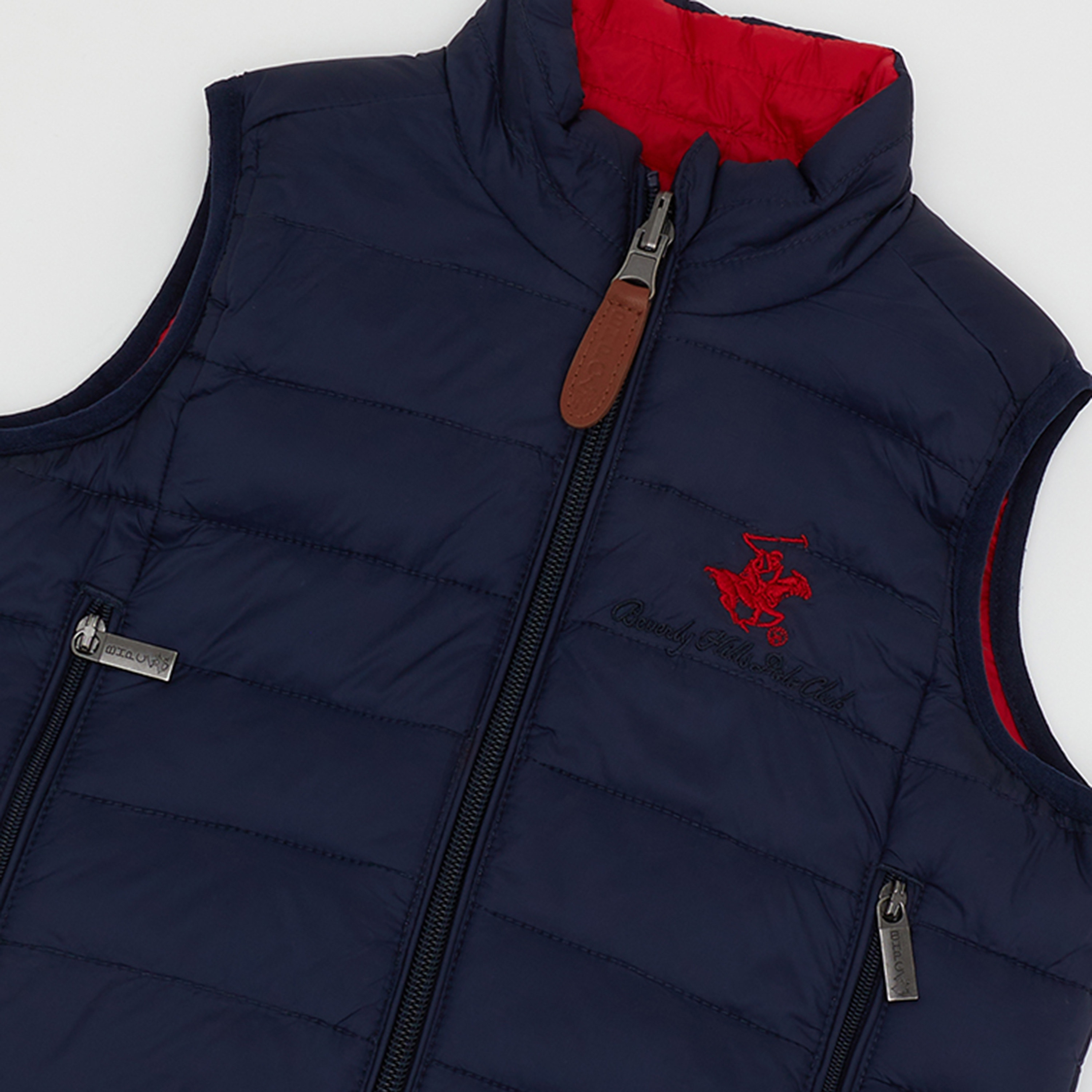 Beverly Hills Polo Club Solid Sleeveless Jacket-boys-clothing-jacketsandcoats-image-3