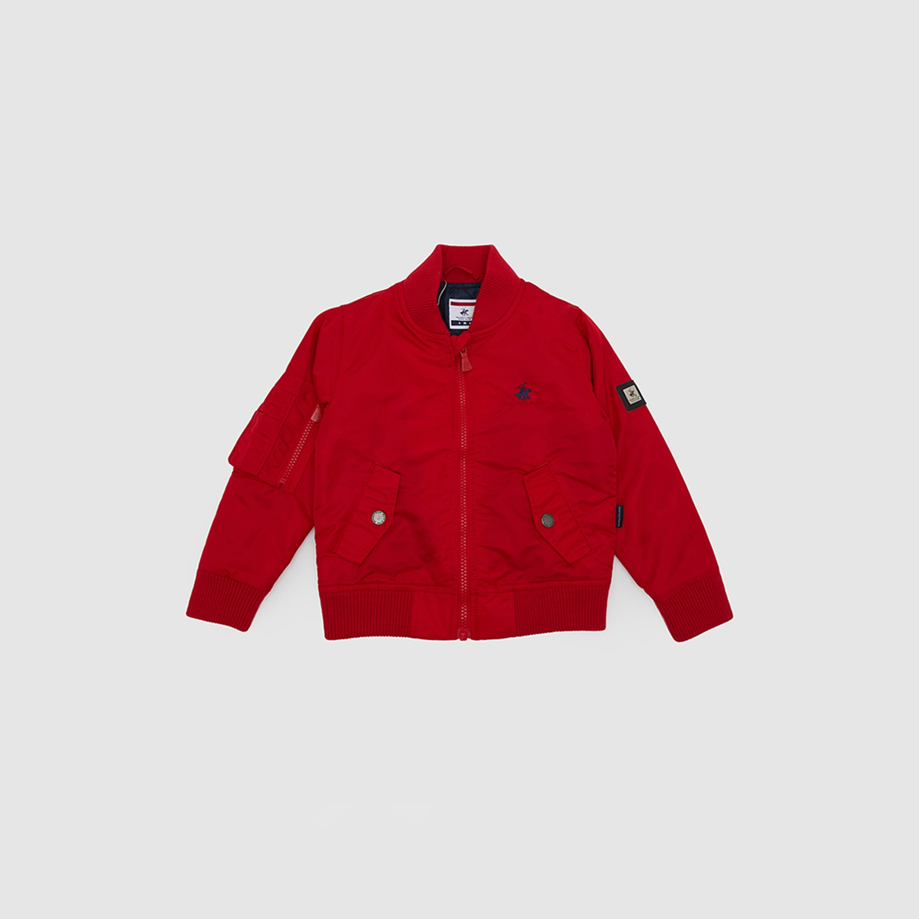 Beverly Hills Polo Club Logo Detailed Casual Bomber Jacket-boys-clothing-jacketsandcoats-image-1