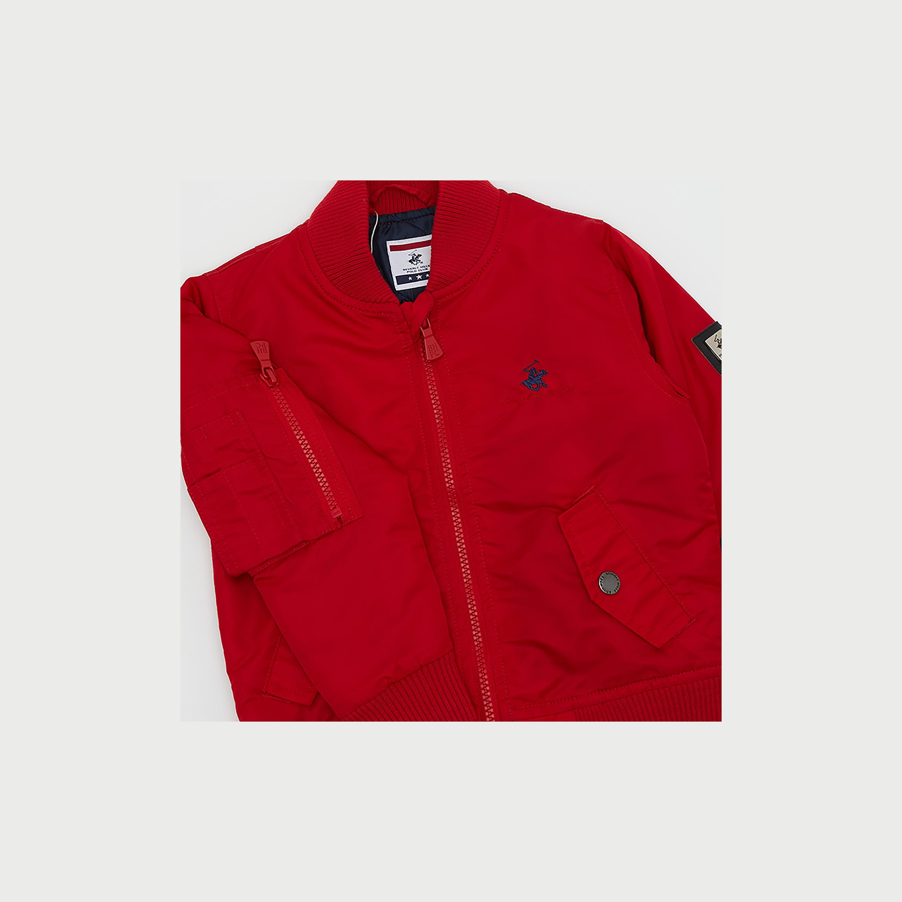 Beverly Hills Polo Club Logo Detailed Casual Bomber Jacket-boys-clothing-jacketsandcoats-image-3