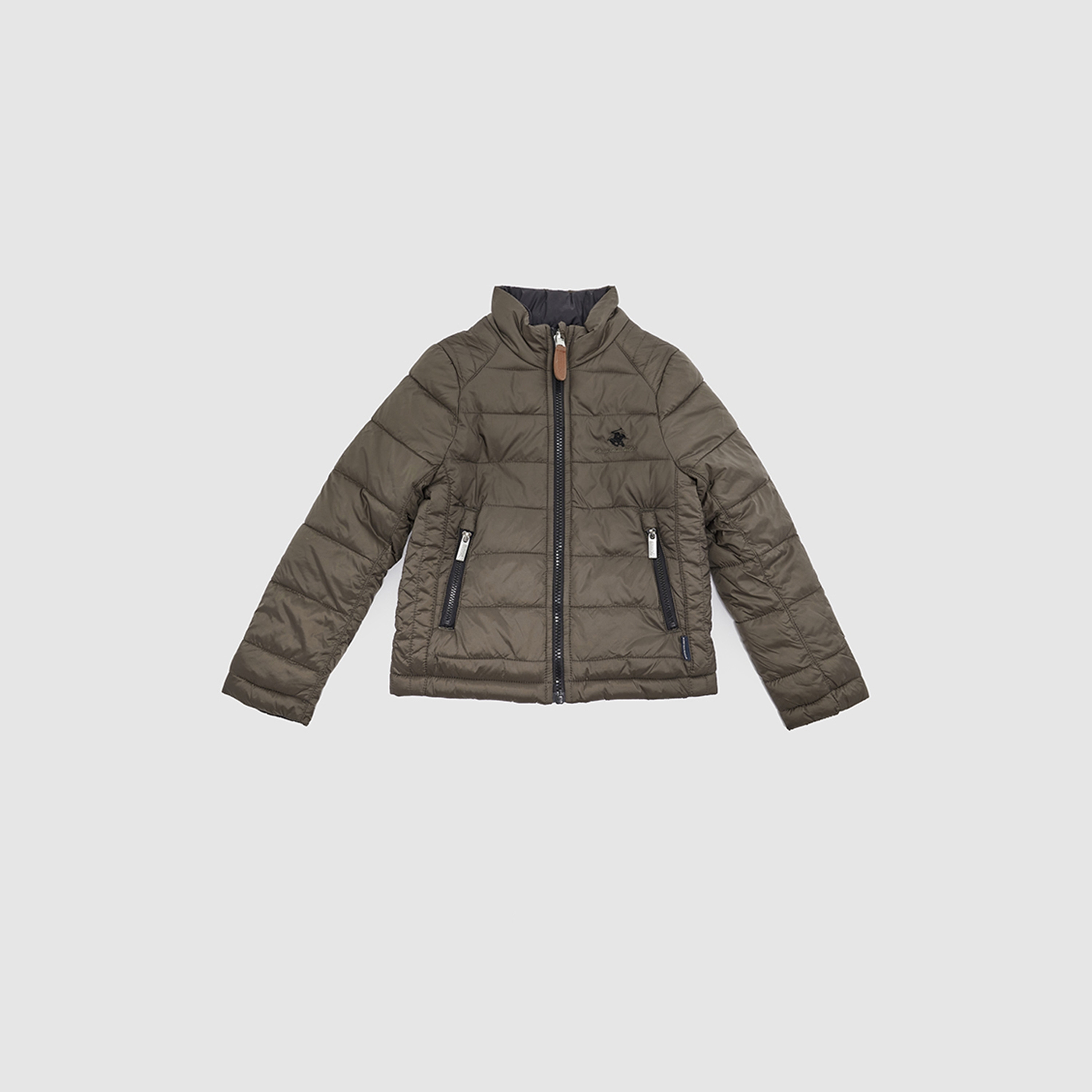 جاكيت منفوخ كاجوال مزين بشعار من بيفرلي هيلز بولو كلوب-boys-clothing-jacketsandcoats-image-1