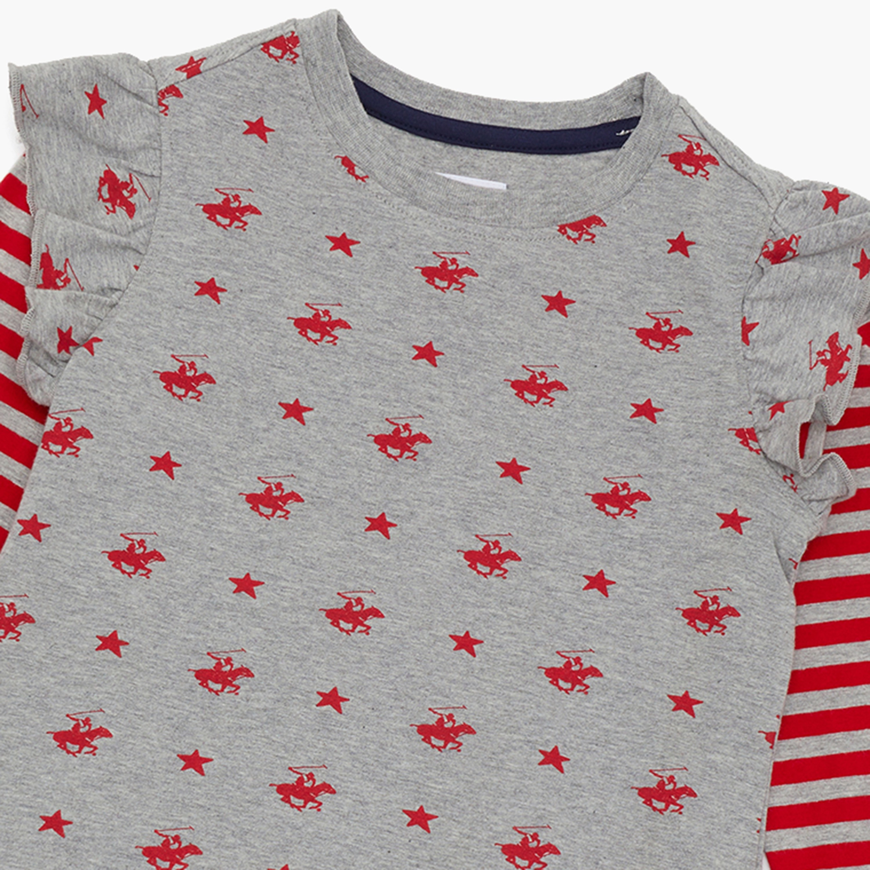 Beverly Hills Polo Club Boy's Long Sleeves Crew Neck T-Shirt-girls-clothing-tshirts-image-3