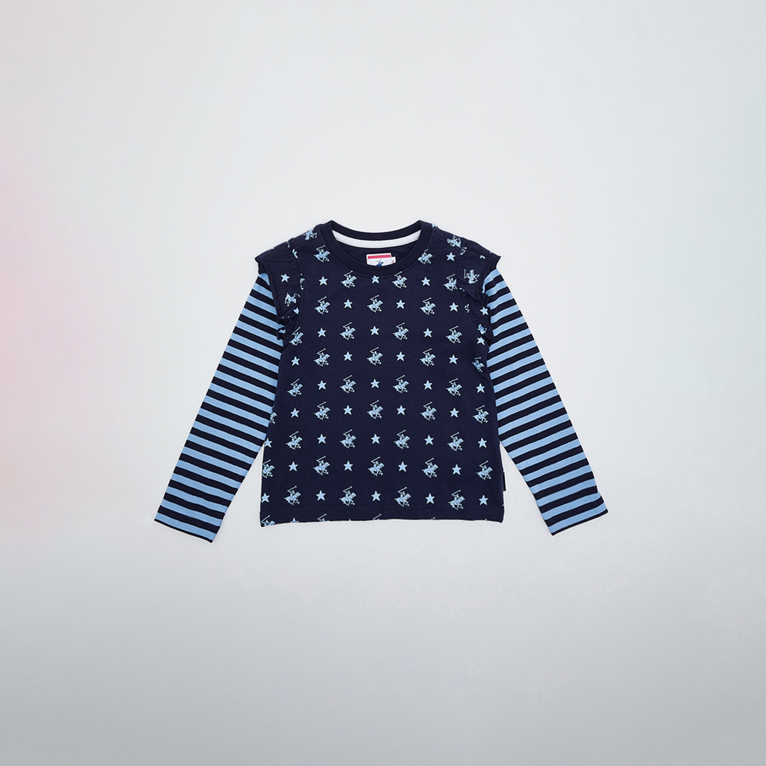 Beverly Hills Polo Club Boy's Long Sleeves Crew Neck T-Shirt-girls-clothing-tshirts-image-7