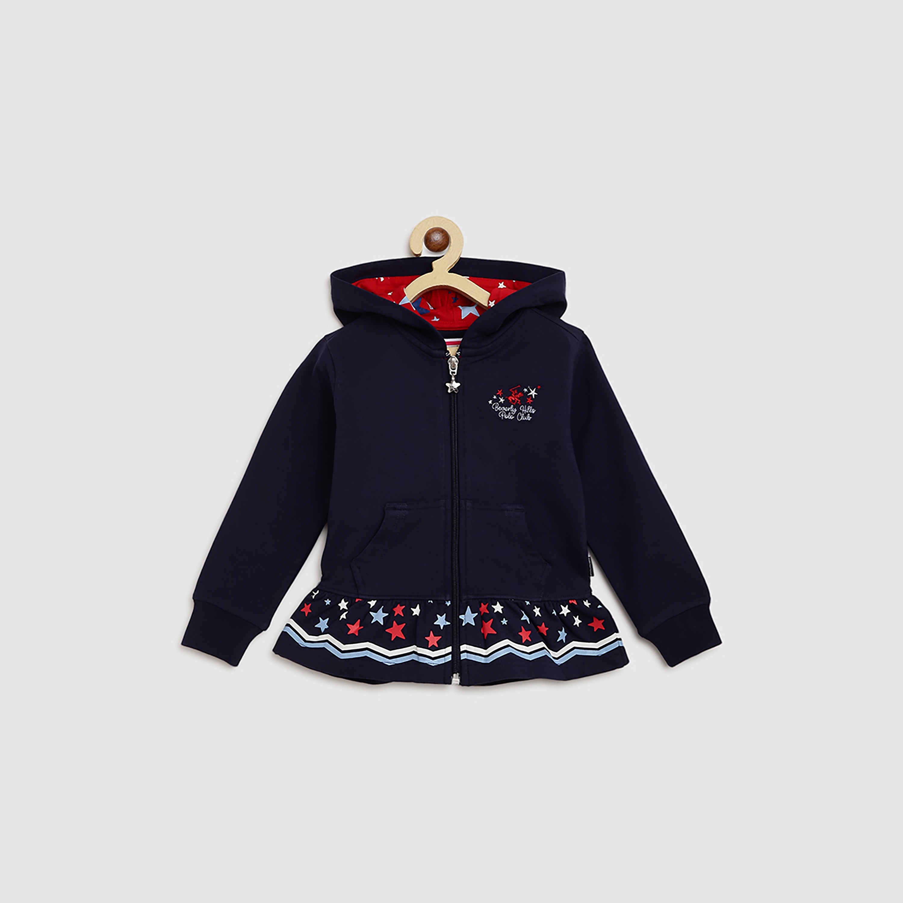 Beverly Hills Polo Club Printed Long Sleeves Dress-baby-girls-clothing-winterwear-jacketsandcoats-image-4