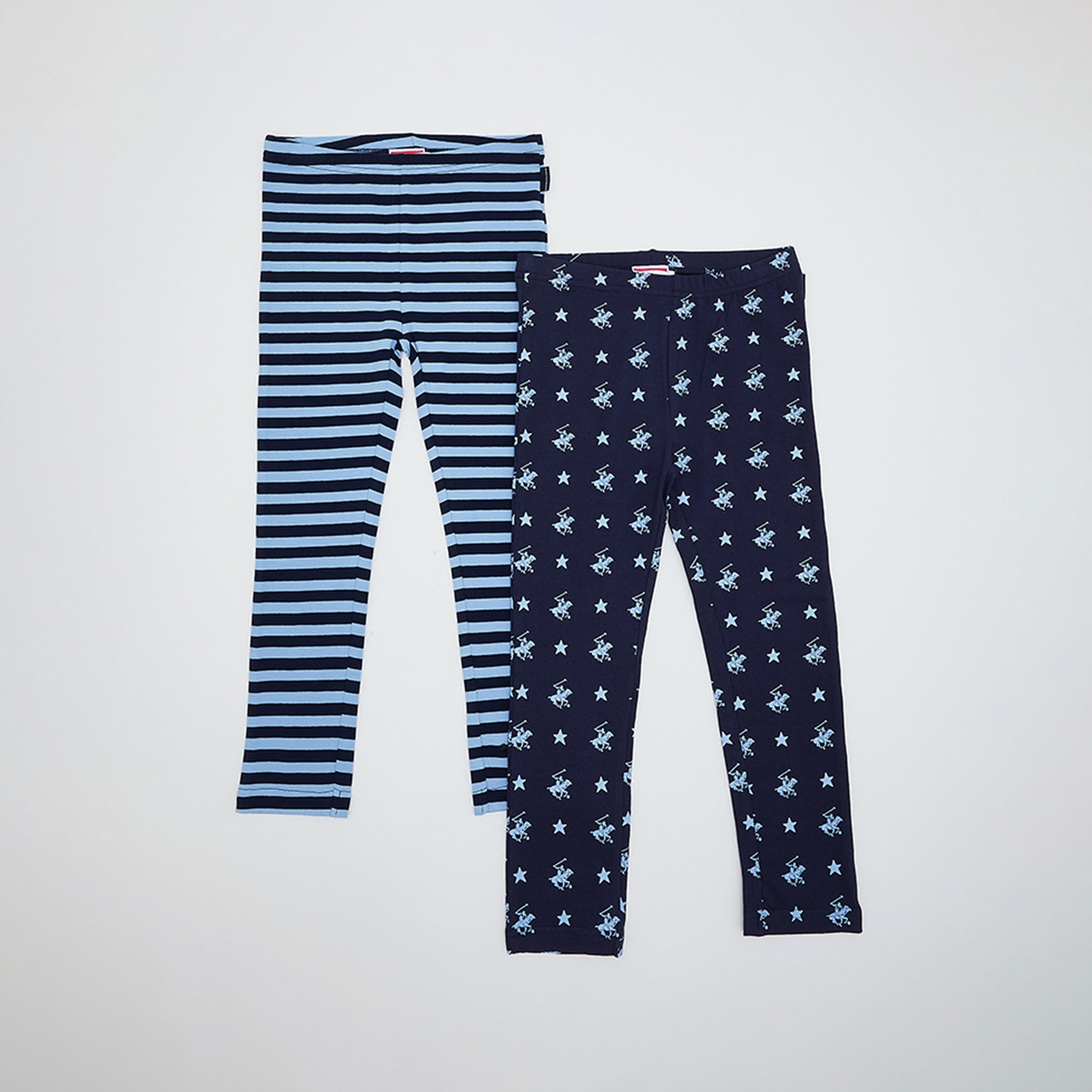 بنطلون ليقنز كاجوال بطبعة من بيفرلي هيلز بولو كلوب-baby-girls-clothing-bottoms-leggings-image-1