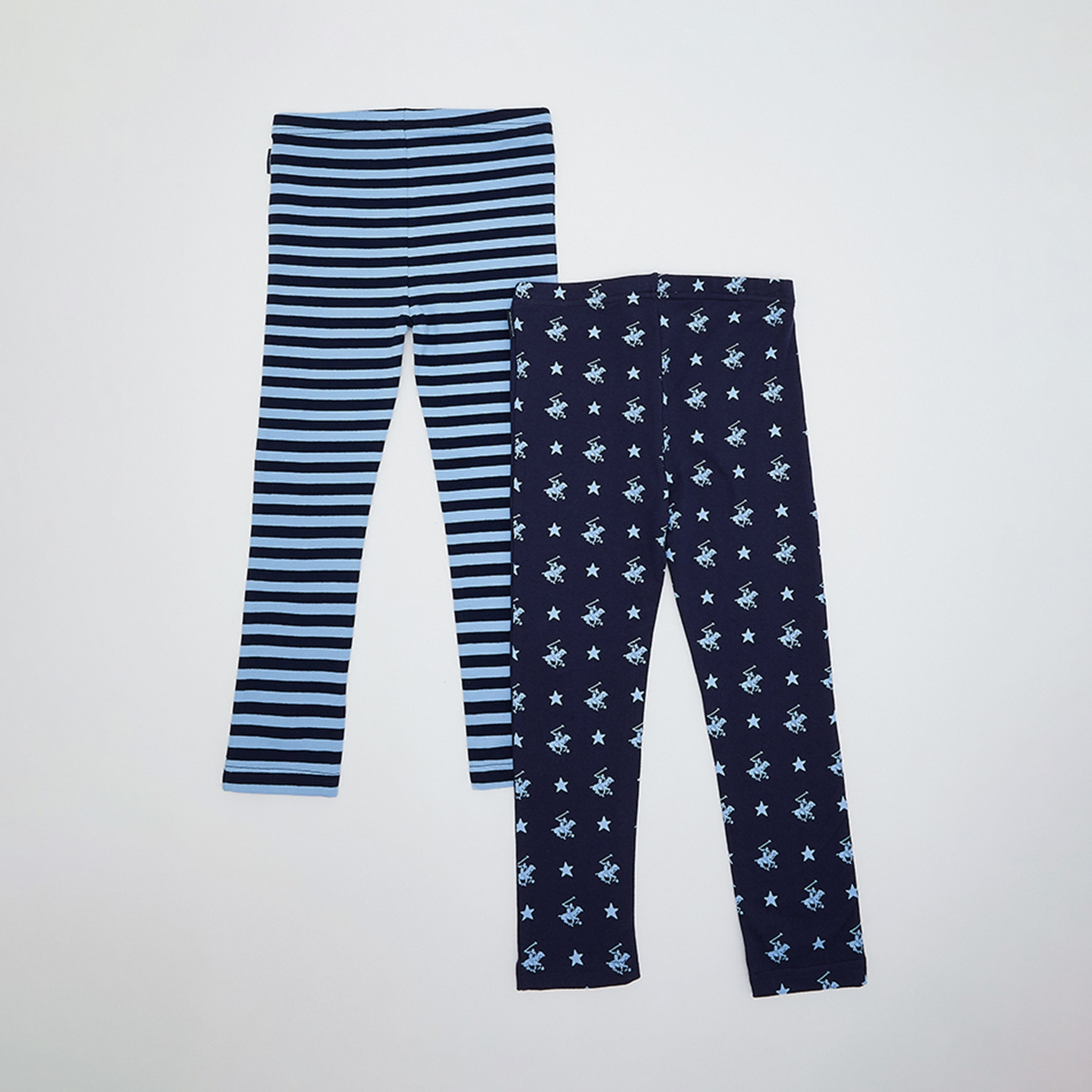 Beverly Hills Polo Club Printed Casual Leggings-baby-girls-clothing-bottoms-leggings-image-2