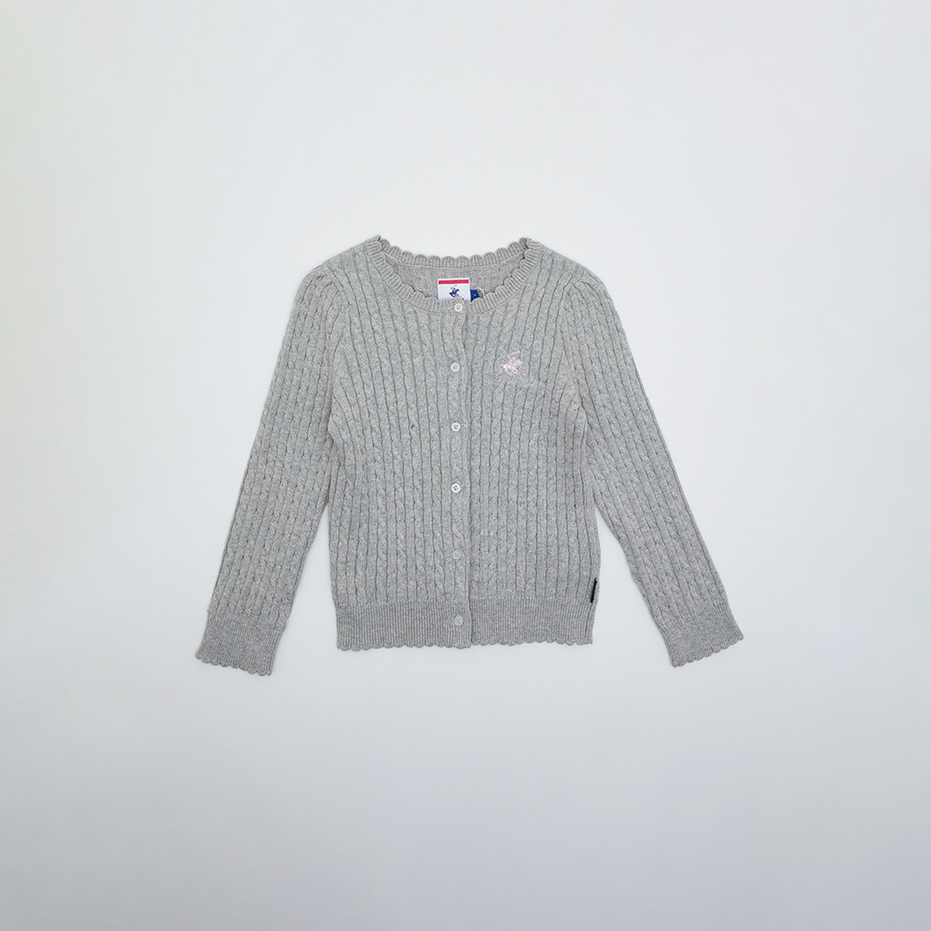 كارديجان بأكمام طويلة مزخرف من بيفرلي هيلز بولو كلوب-baby-girls-clothing-jumpersandcardigans-image-1