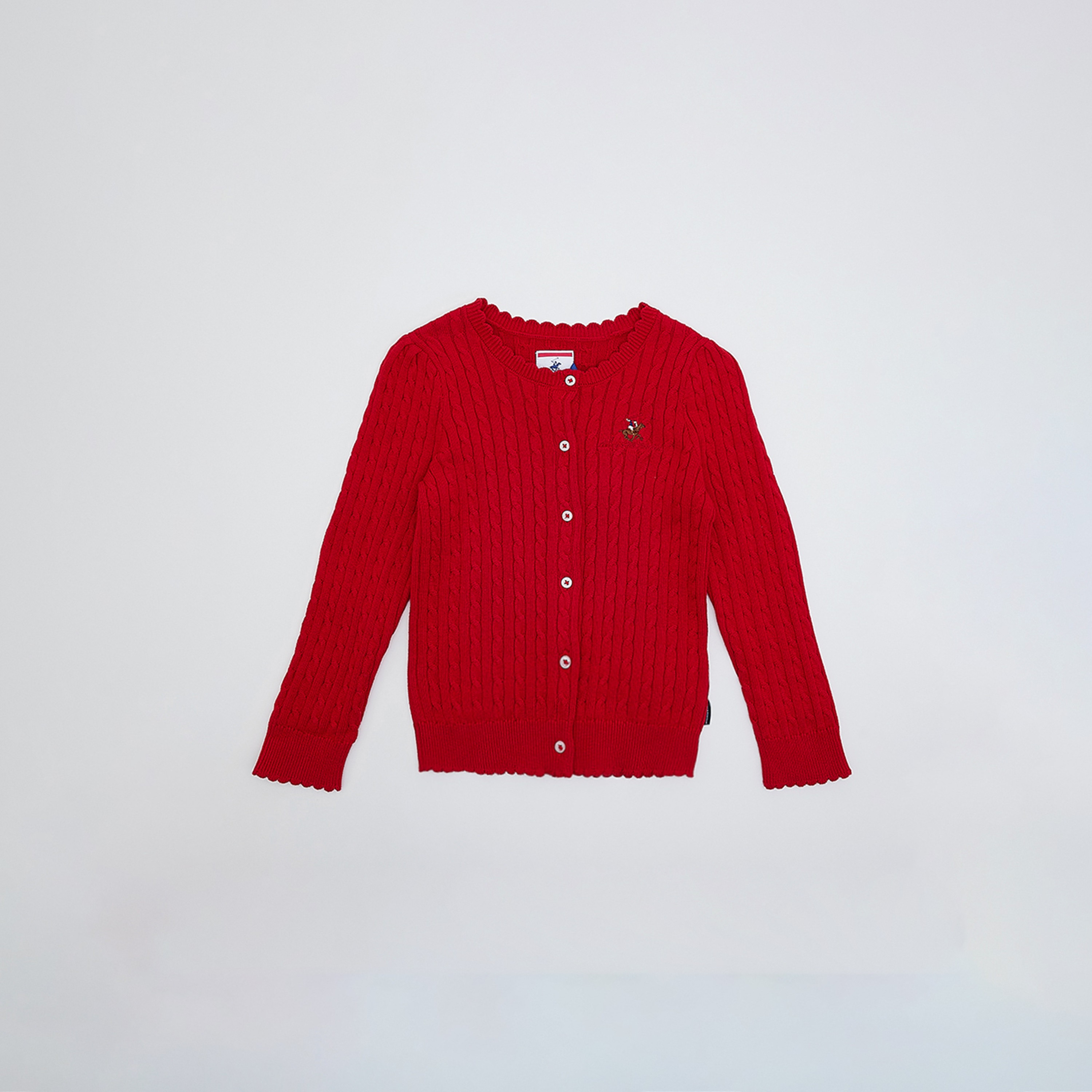 كارديجان بأكمام طويلة مزخرف من بيفرلي هيلز بولو كلوب-baby-girls-clothing-jumpersandcardigans-image-1
