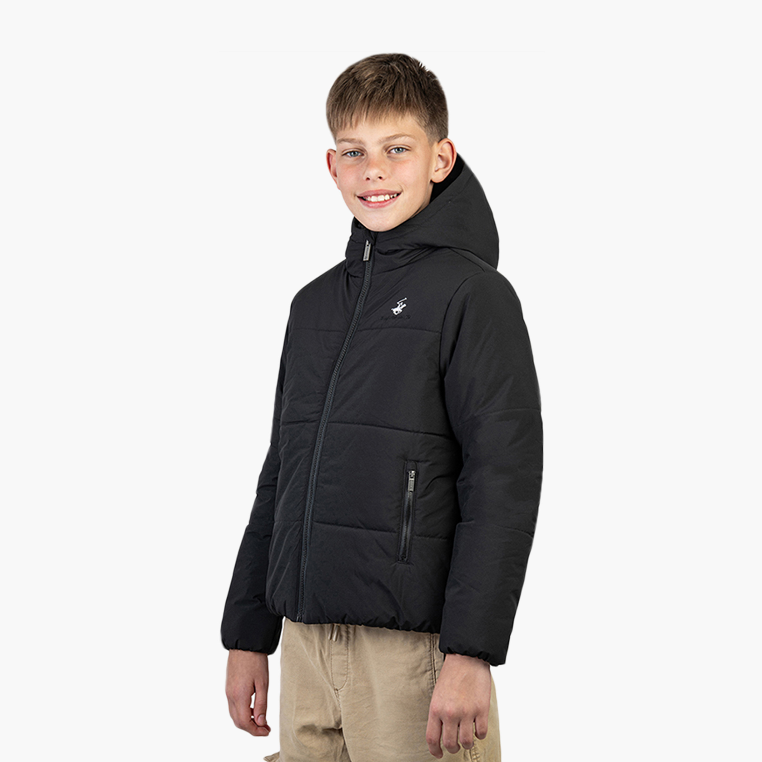 Beverly Hills Polo Club Long Sleeves Quilted Hooded Bomber Jacket-boys-clothing-jacketsandcoats-image-2