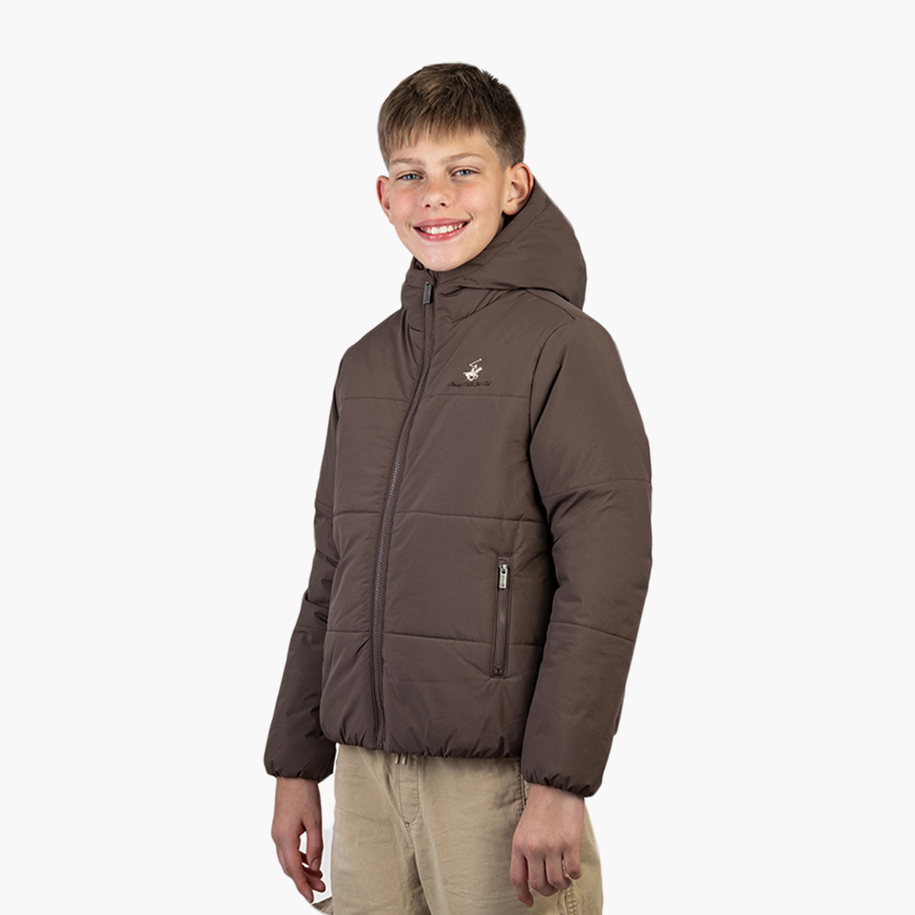 Beverly Hills Polo Club Long Sleeves Quilted Hooded Bomber Jacket-boys-clothing-jacketsandcoats-image-2