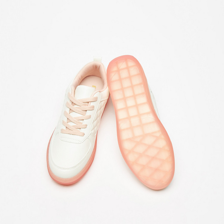 Missy Quilted Lace-Up Sneakers