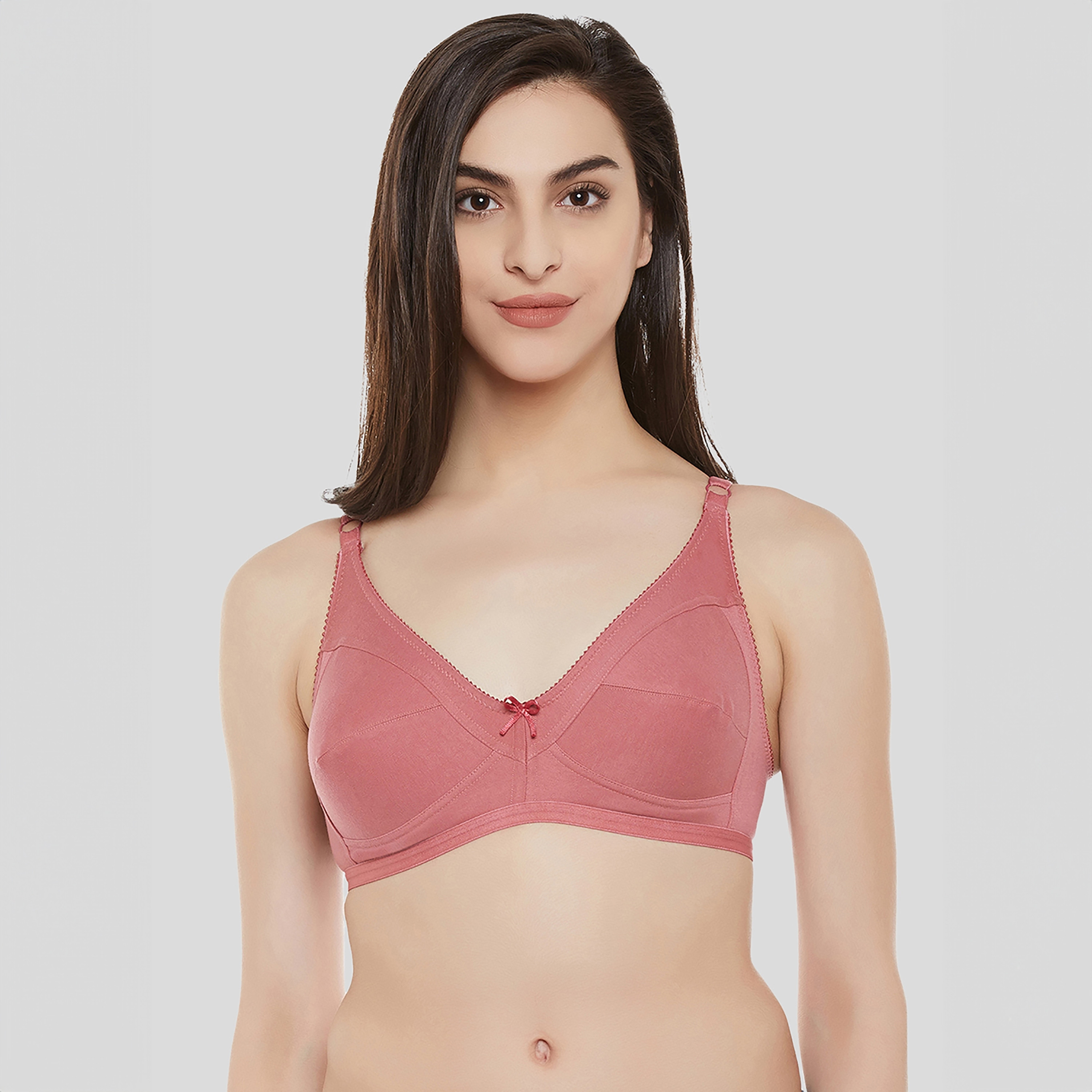 Clovia Non-Padded Non-Wired Full Coverage Women's Bra In Pink-women-clothing-lingerie-bras-image-1