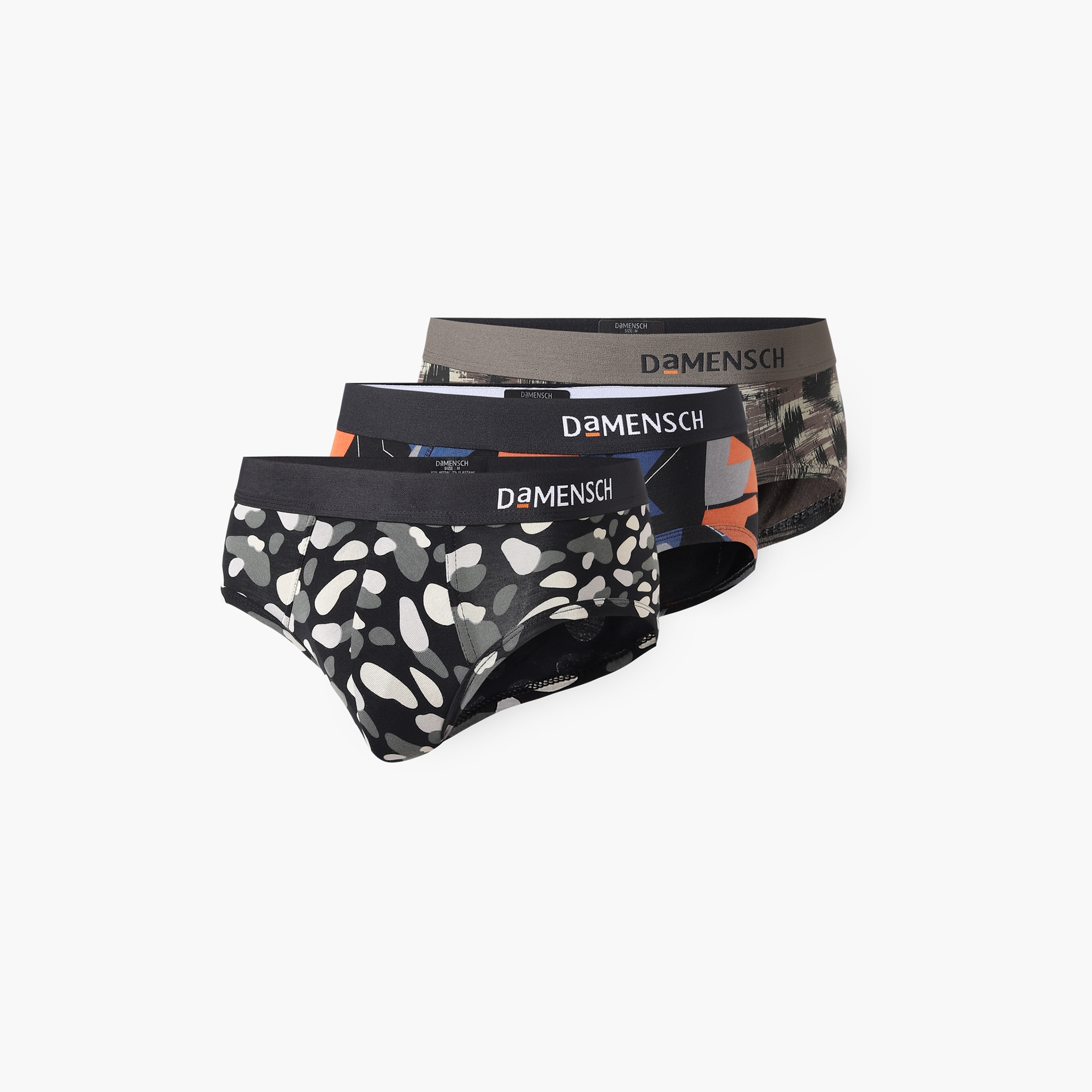 Damensch Pack of 3 Printed Deo-Soft Supima Modal Briefs-men-clothing-innerwear-underwear-image-1