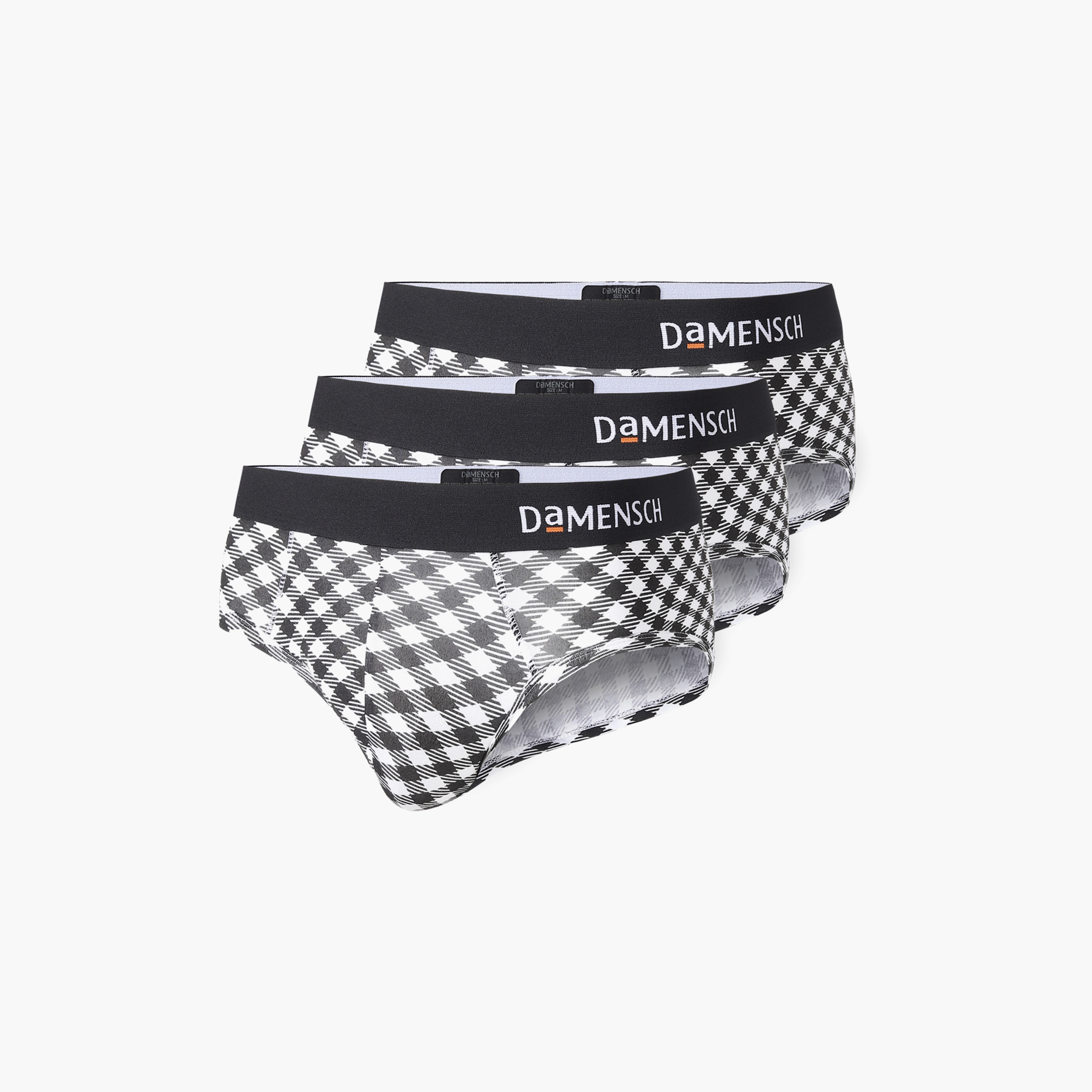 مجموعة دامنش الرجالية المكونة من 3 بريفز ذات مطبوعة مانعة للروائح الكريهة مع ديو سوفت-men-clothing-innerwear-underwear-image-1