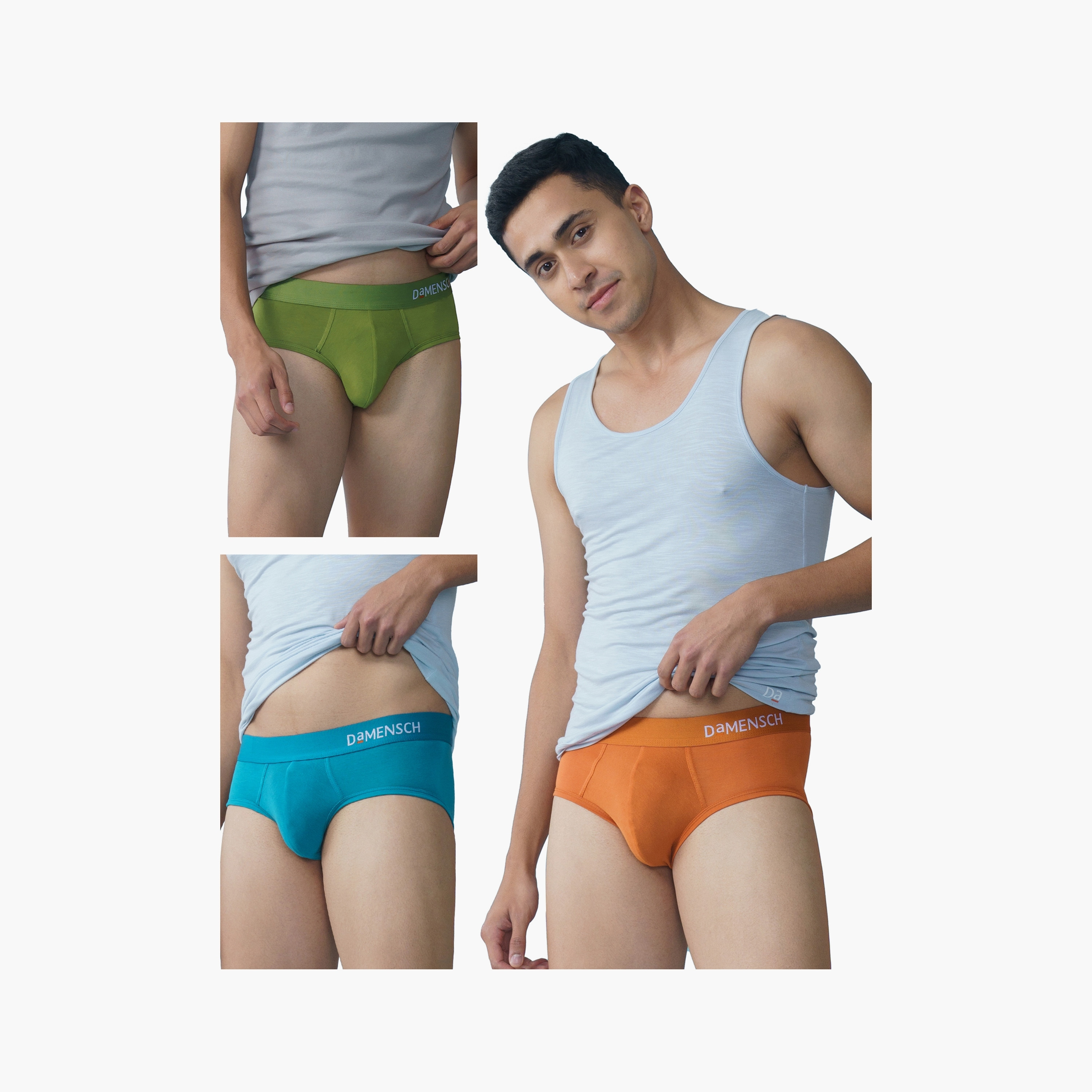 Damensch Pack of 3 Plain Deo-Soft Supima Modal Briefs-men-clothing-innerwear-underwear-image-2
