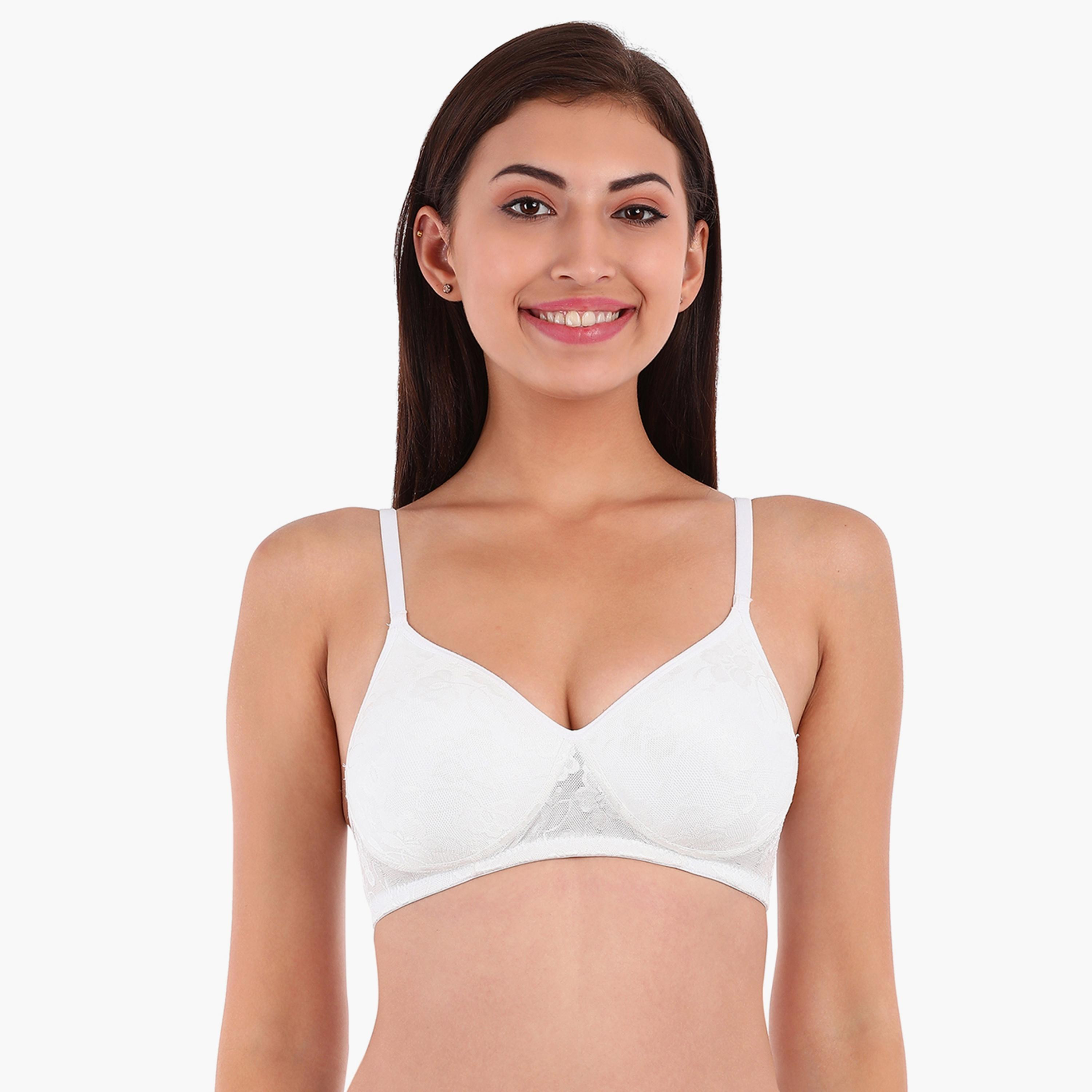 Clovia Lace Padded Non-Wired Full Coverage Bra-women-clothing-lingerie-bras-image-2