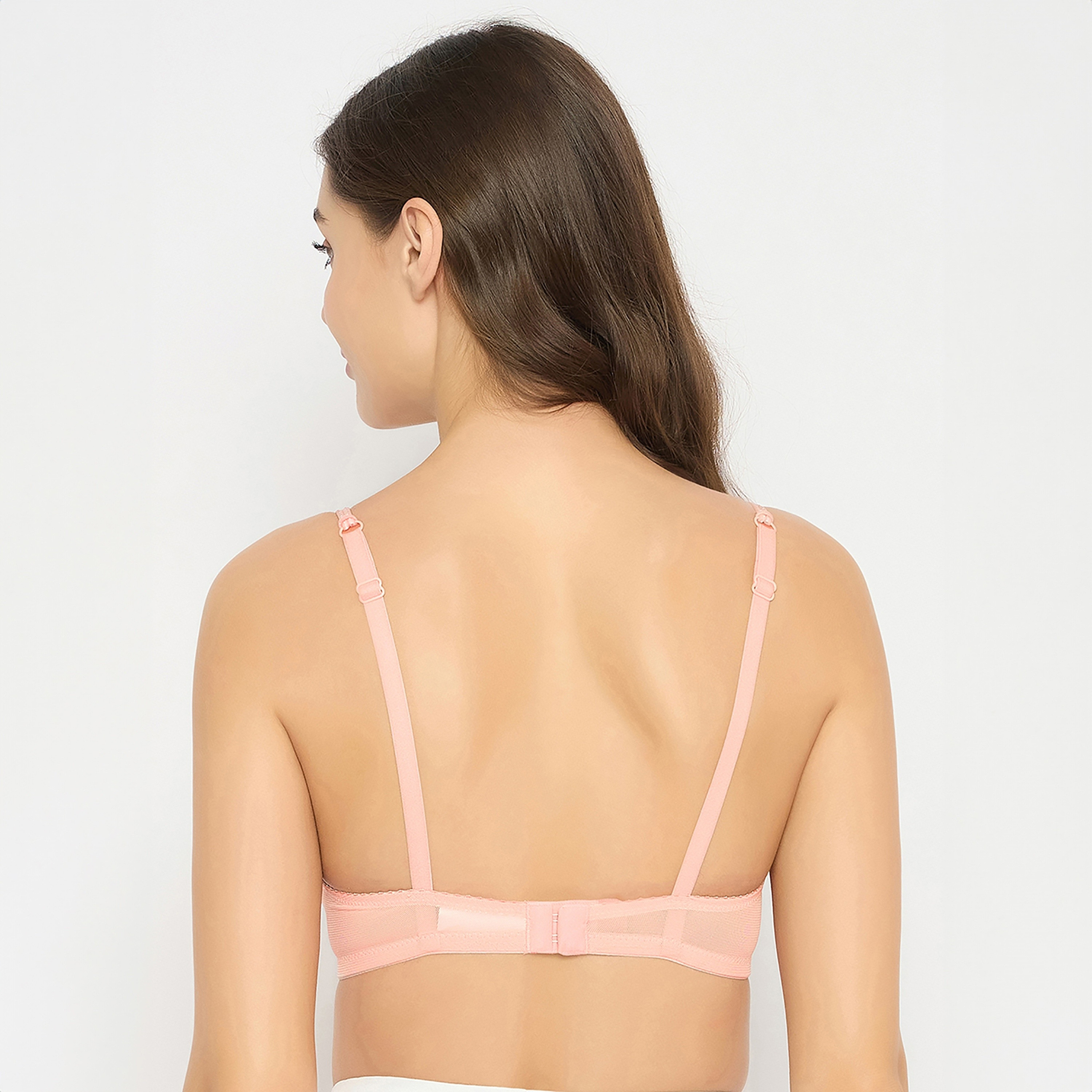 حمالة صدر نسائية مبطنة بدون أسلاك بتغطية كاملة مطبوعة بالزهور باللون الخوخي من كلوفيا-women-clothing-lingerie-bras-image-4
