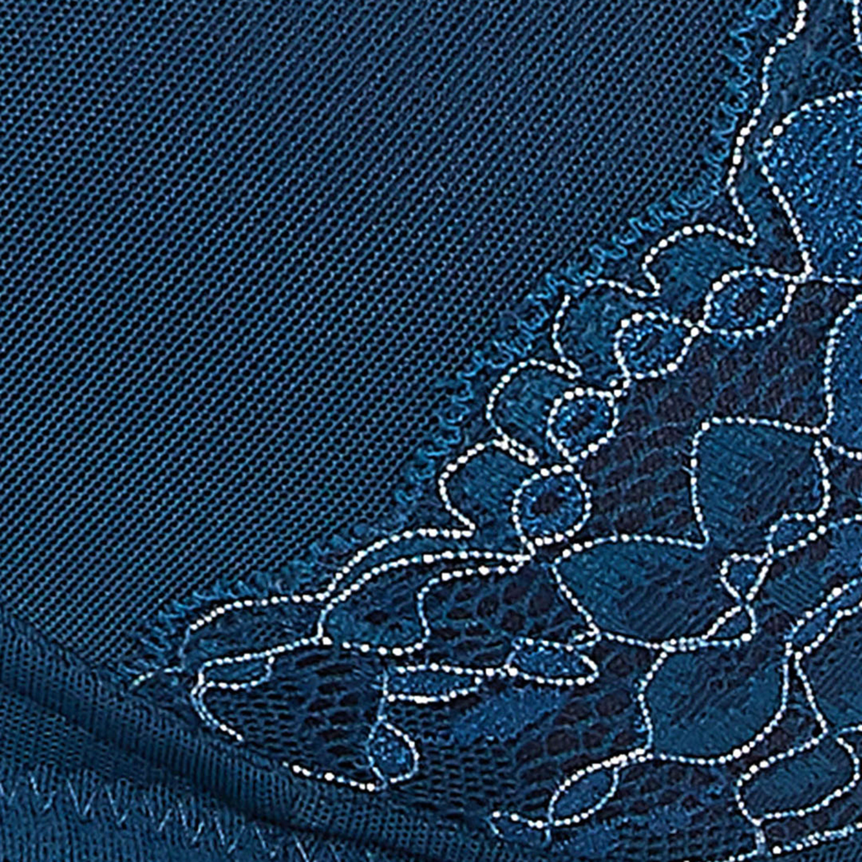 Clovia Padded Non-Wired Full Cup Women's Bralette in Dark Blue - Lace-women-clothing-lingerie-bras-image-5