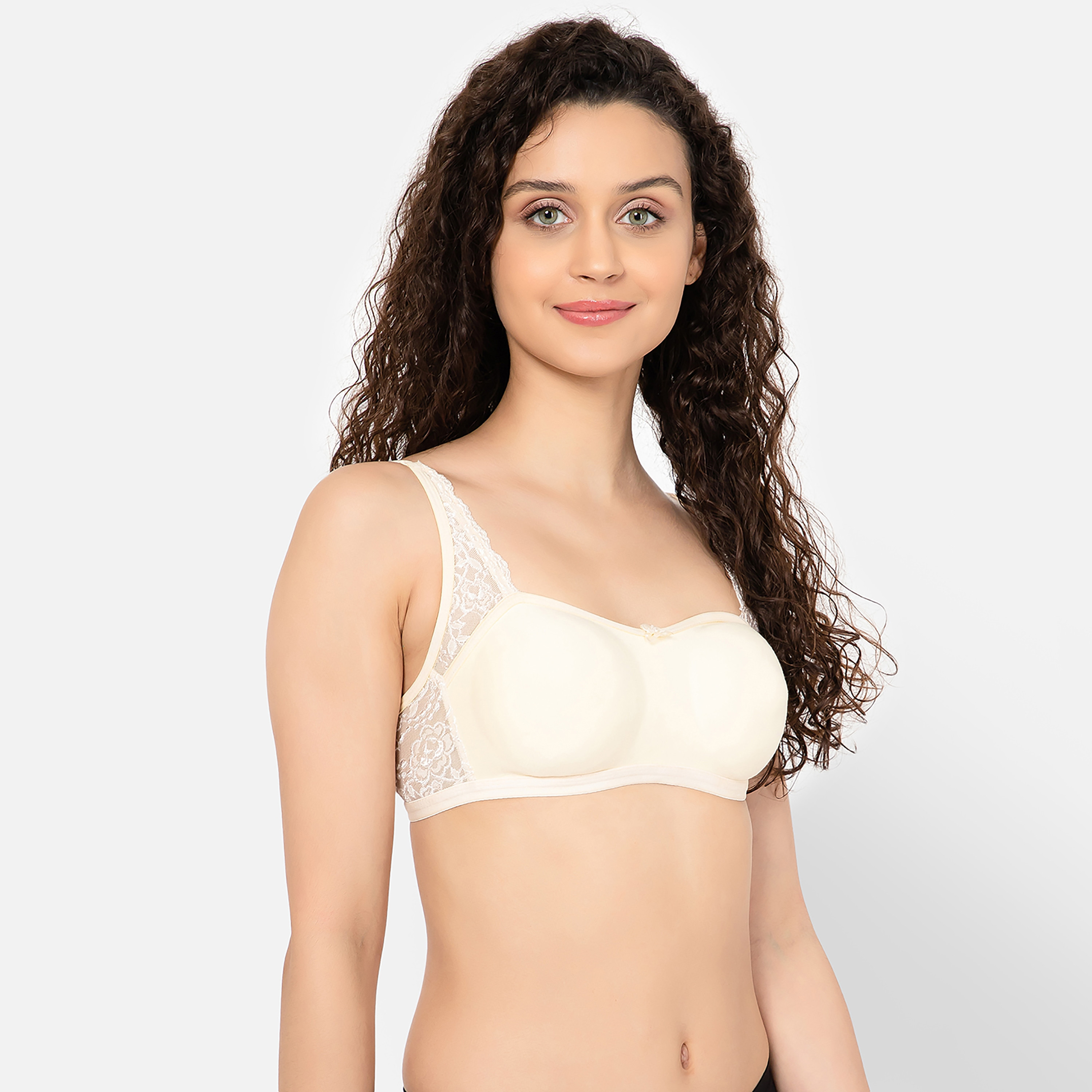 Clovia Non-Wired Spacer Cup Women's T-Shirt Bra in Skin Colour - Cotton Rich-women-clothing-lingerie-bras-image-3