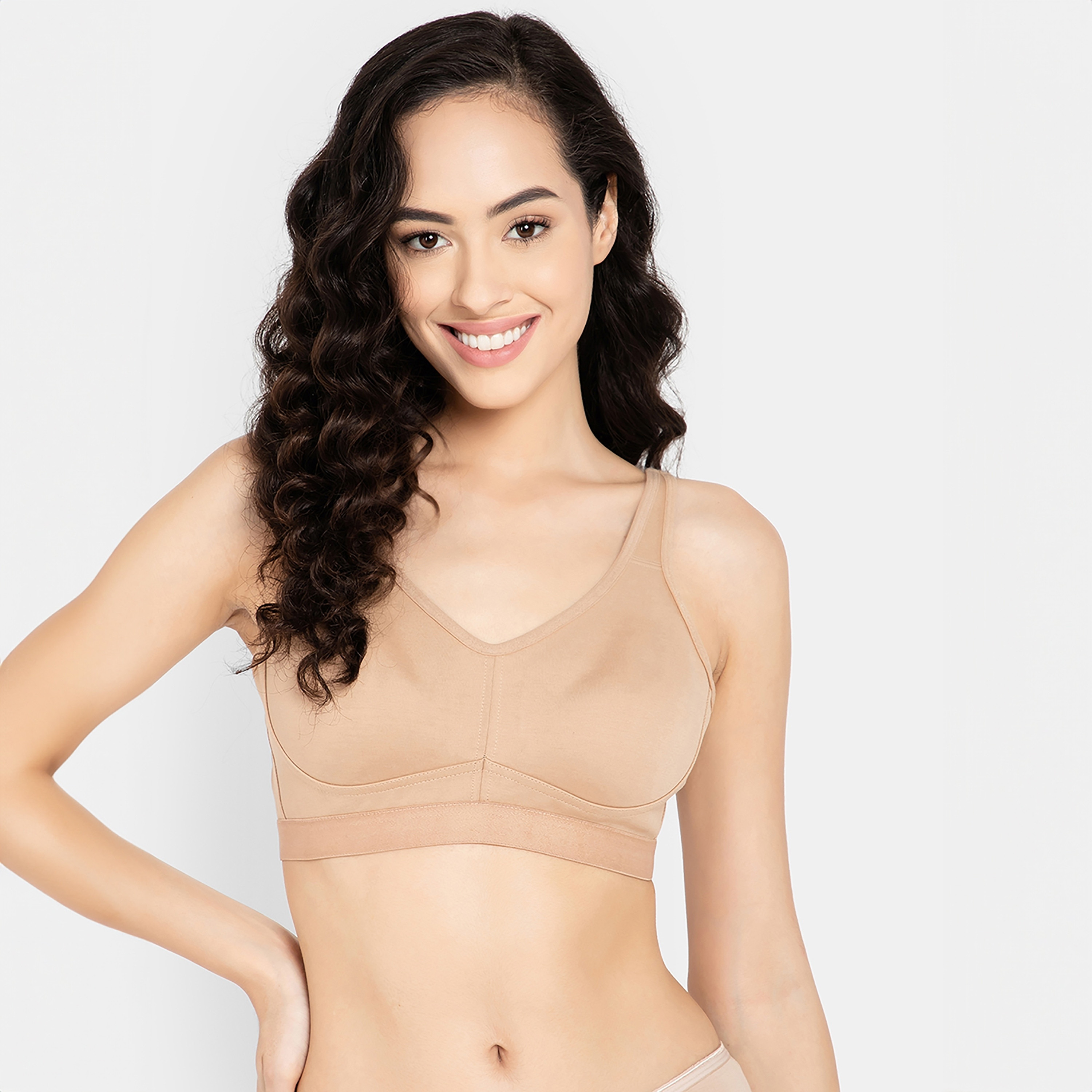 Clovia Non-Padded Non-Wired Full Figure Spacer Cup Women's T-Shirt Bra - Cotton Rich-women-clothing-lingerie-bras-image-1
