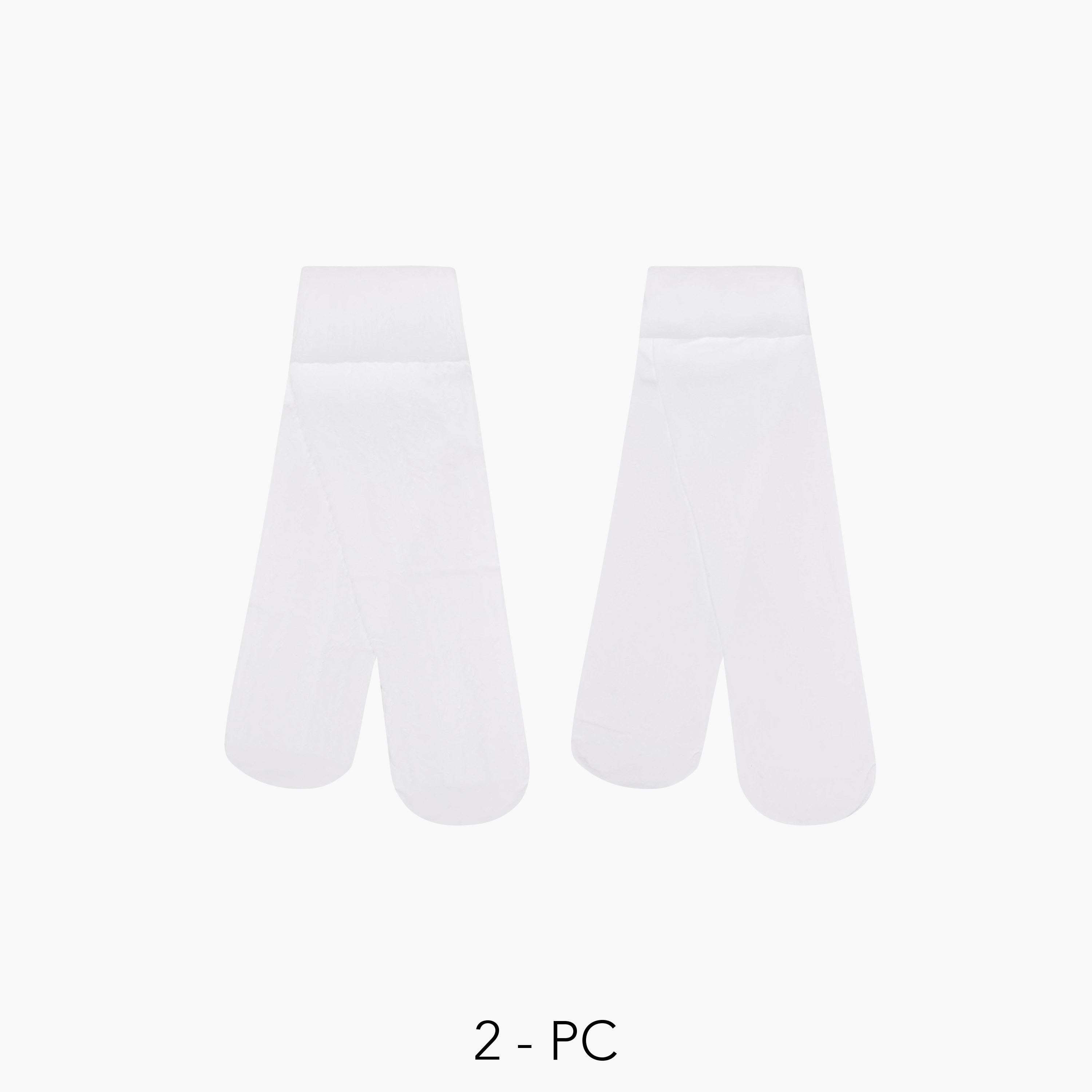 سراويل تحتانية بارزة الملمس بخصر مطاطي من فلورا بيلا - طقم من قطعتين-girls-accessories-socks-image-1