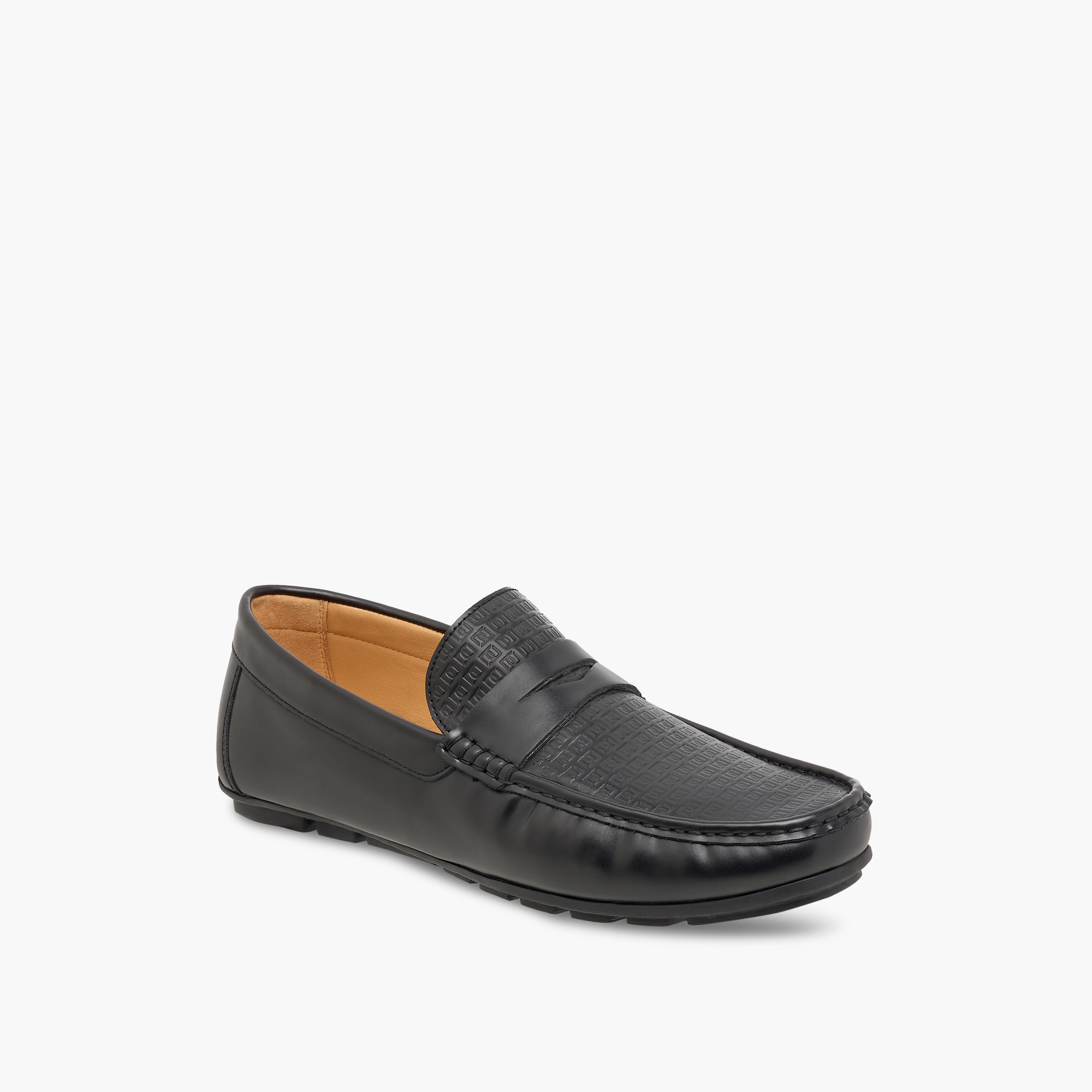 Duchini Men's Logo Embossed Slip-On Moccasins-men-shoes-loafersandmoccasins-image-2
