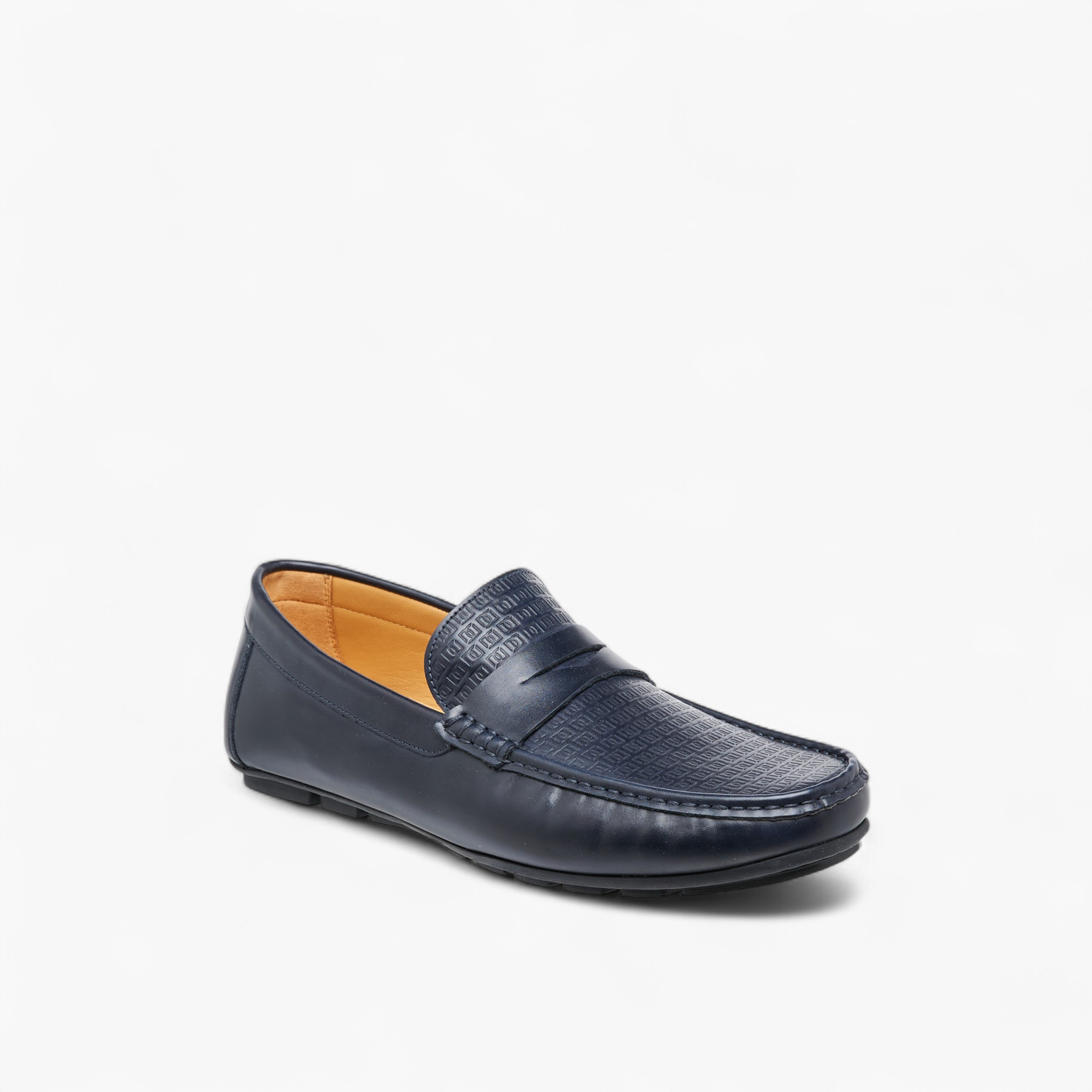 Duchini Men's Logo Embossed Slip-On Moccasins-men-shoes-loafersandmoccasins-image-2