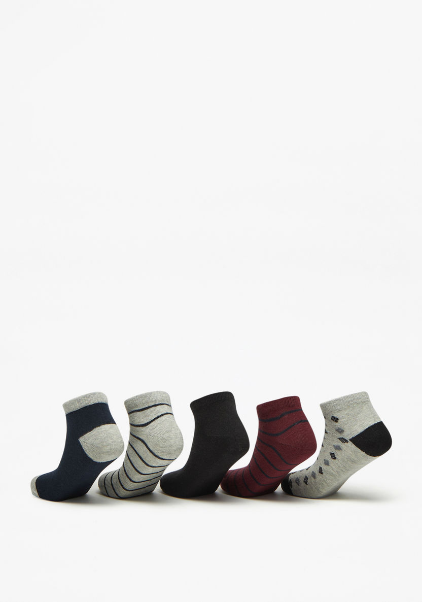 Juniors Printed Ankle Length Socks - Set of 5-Girl%27s Socks & Tights-image-2