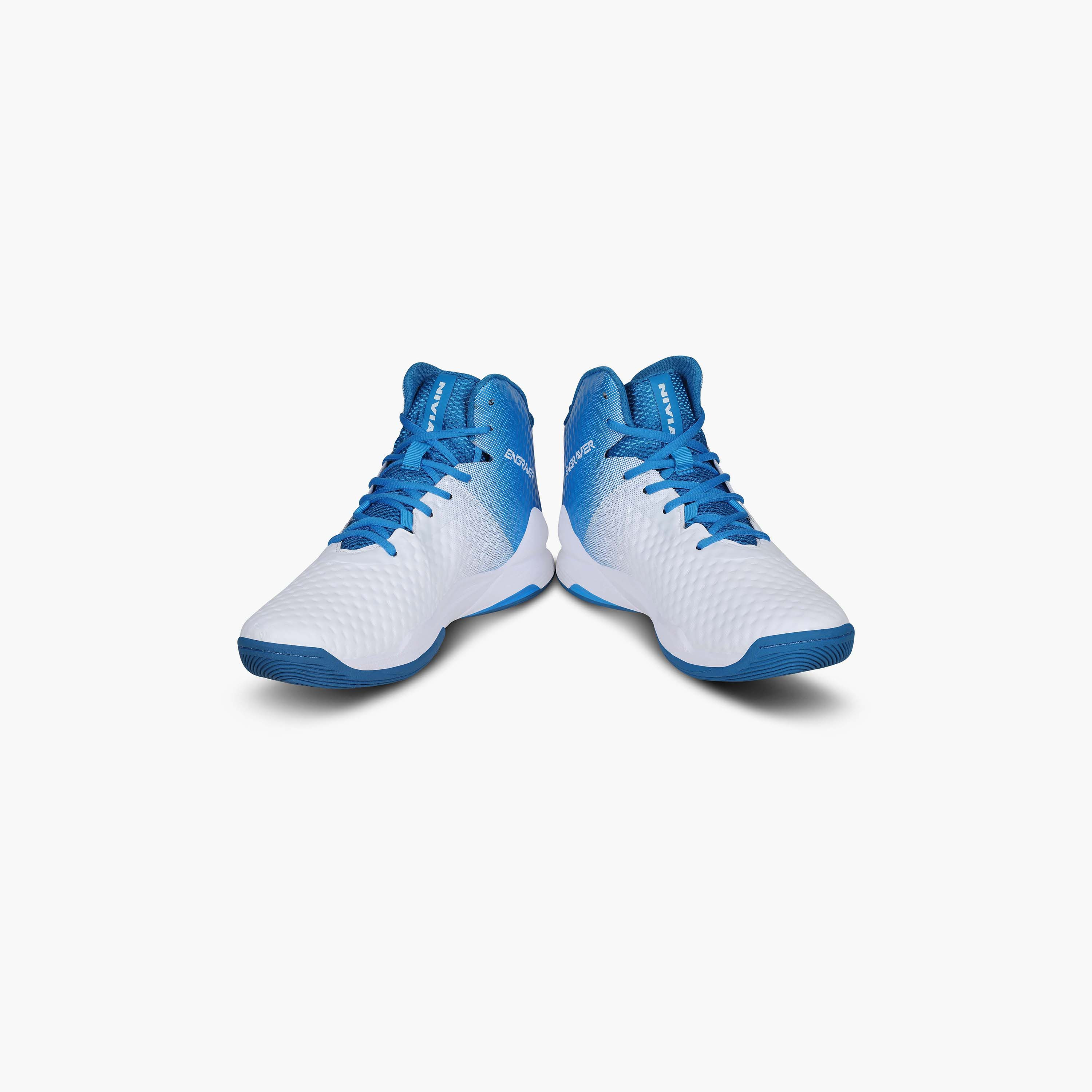 Nivia Engraver, White/Sky Blue, Basketball Shoes-sports-men-shoes-image-5