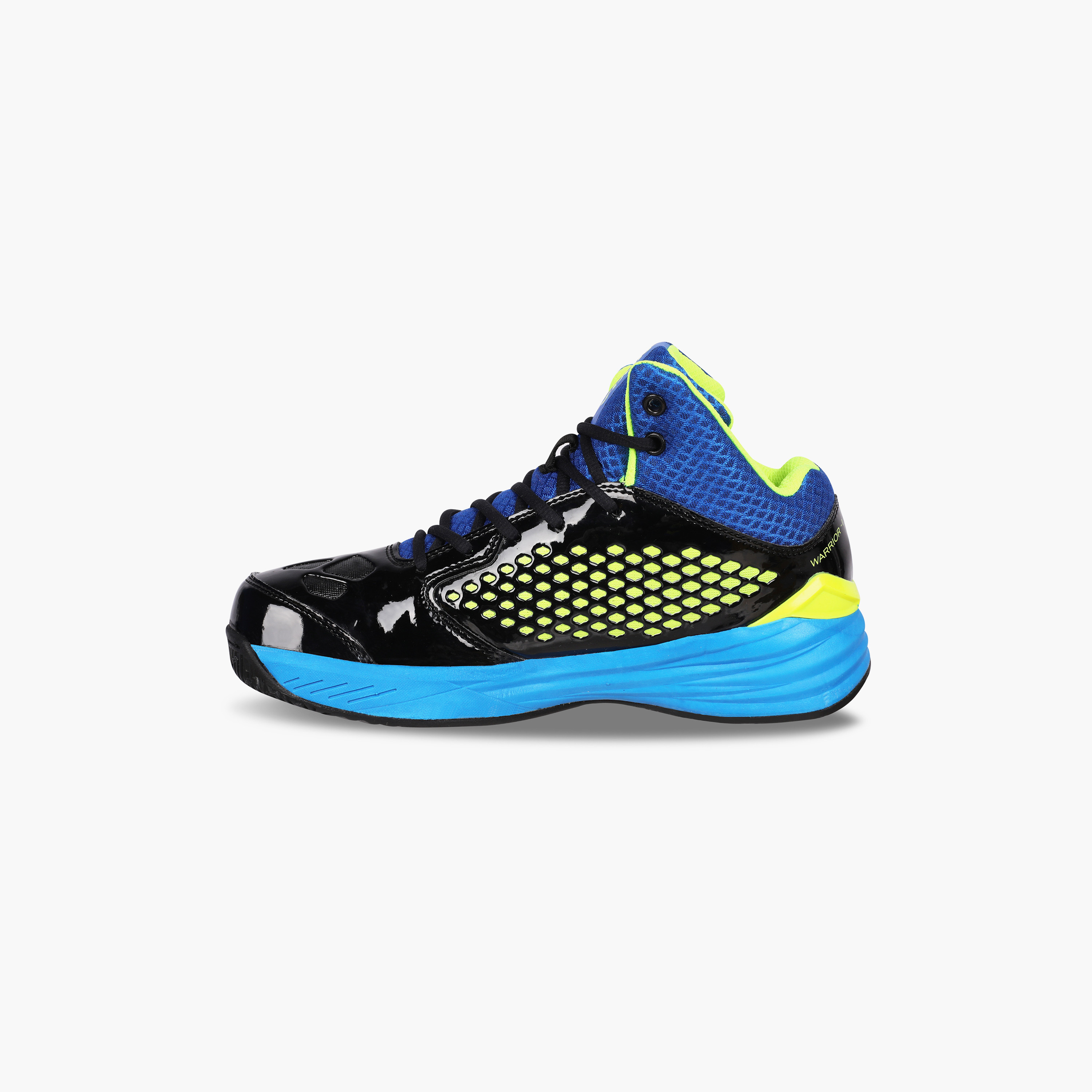 Nivia Warrior-I, Black/Blue, Basketball Shoes-sports-men-shoes-image-3
