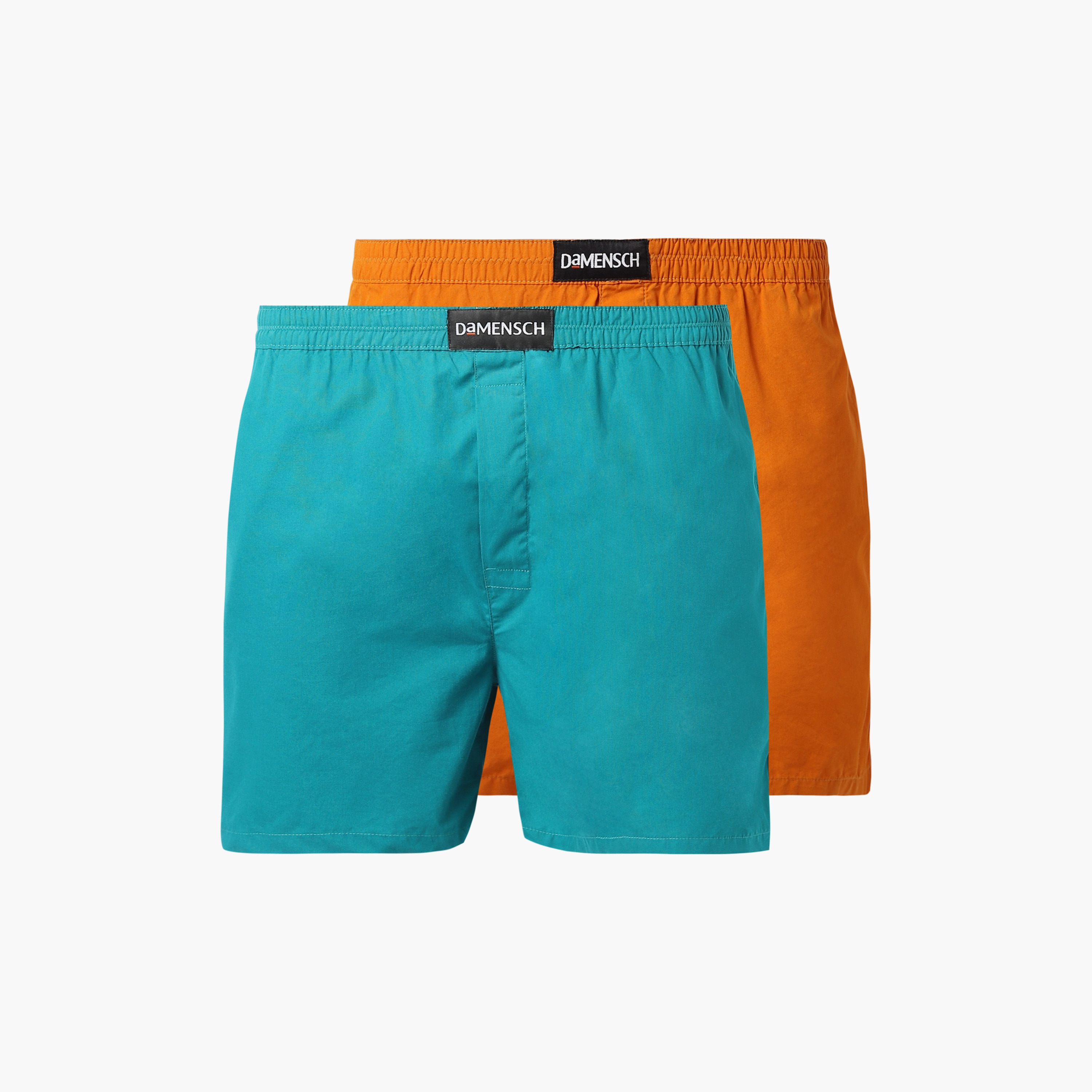 Damensch Pack of 2 Plain Cotton Classic Boxers-men-clothing-innerwear-underwear-image-1